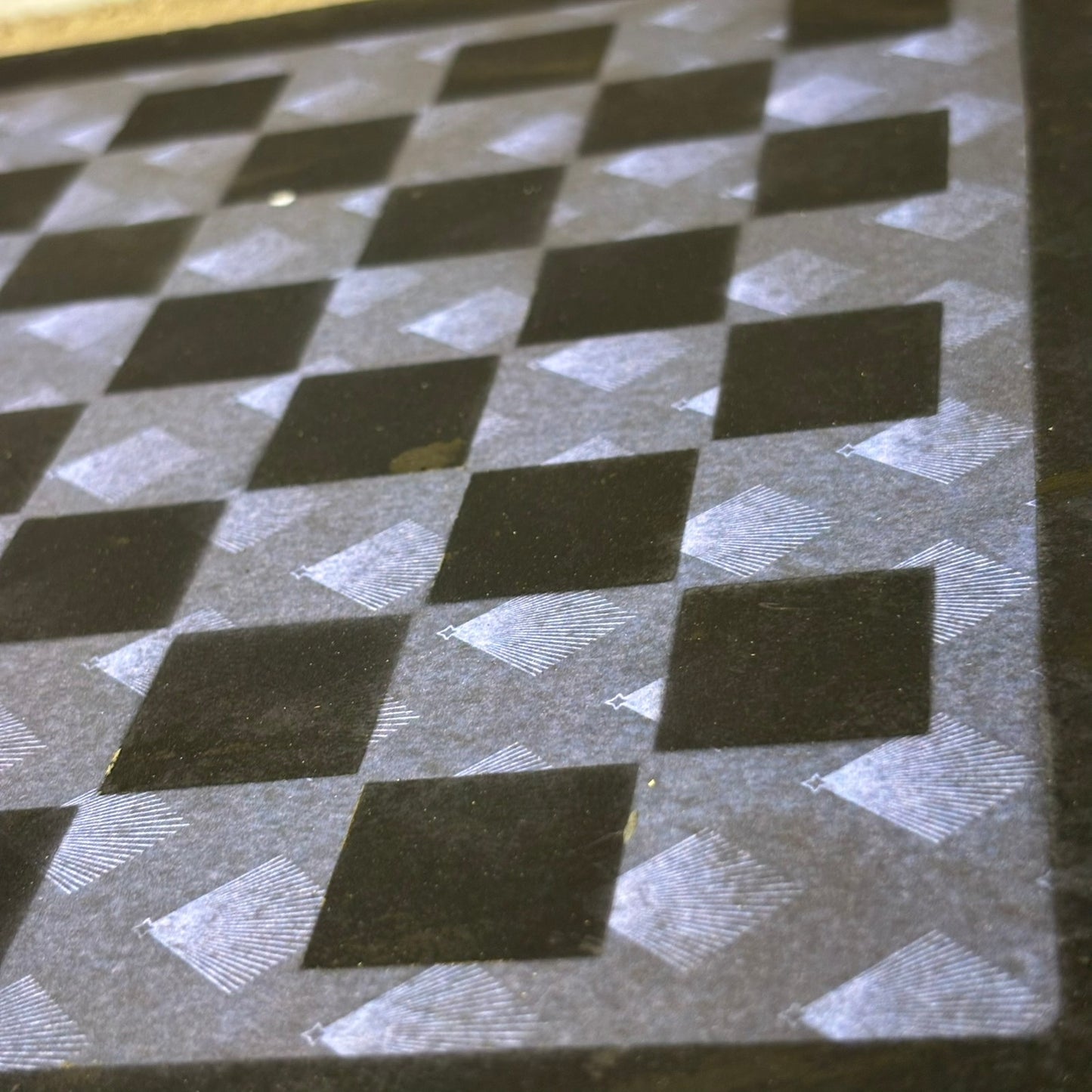 Slick Blue - Scrapbook Chess Board