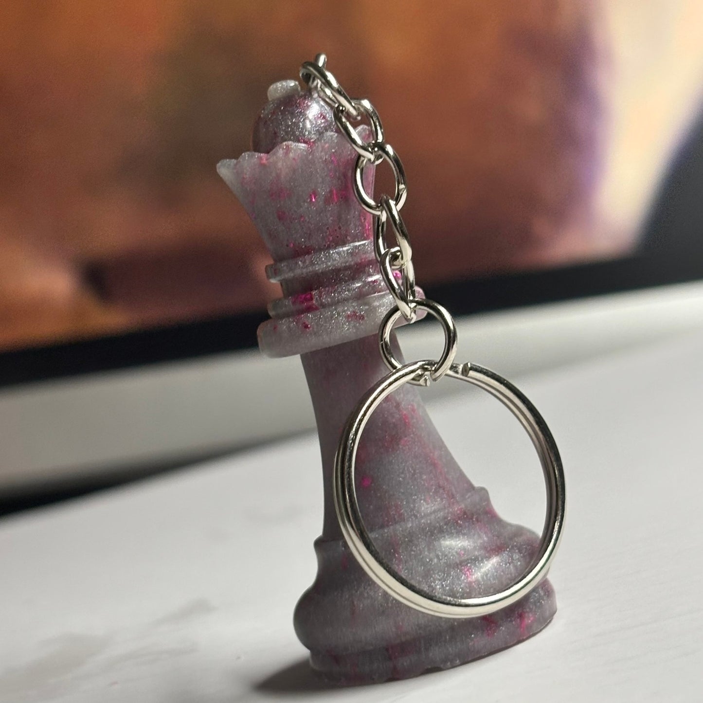 Night Purple Queen - Handmade Resin Keychain