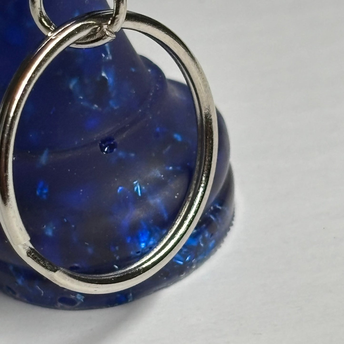 Navy Blue King - Handmade Resin Keychain