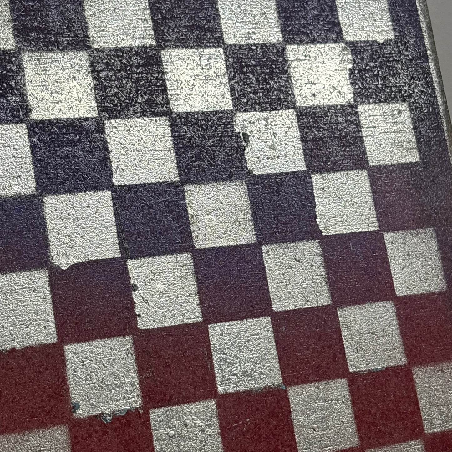 Red & Purple Chrome - Painted Double Sided Chess Board