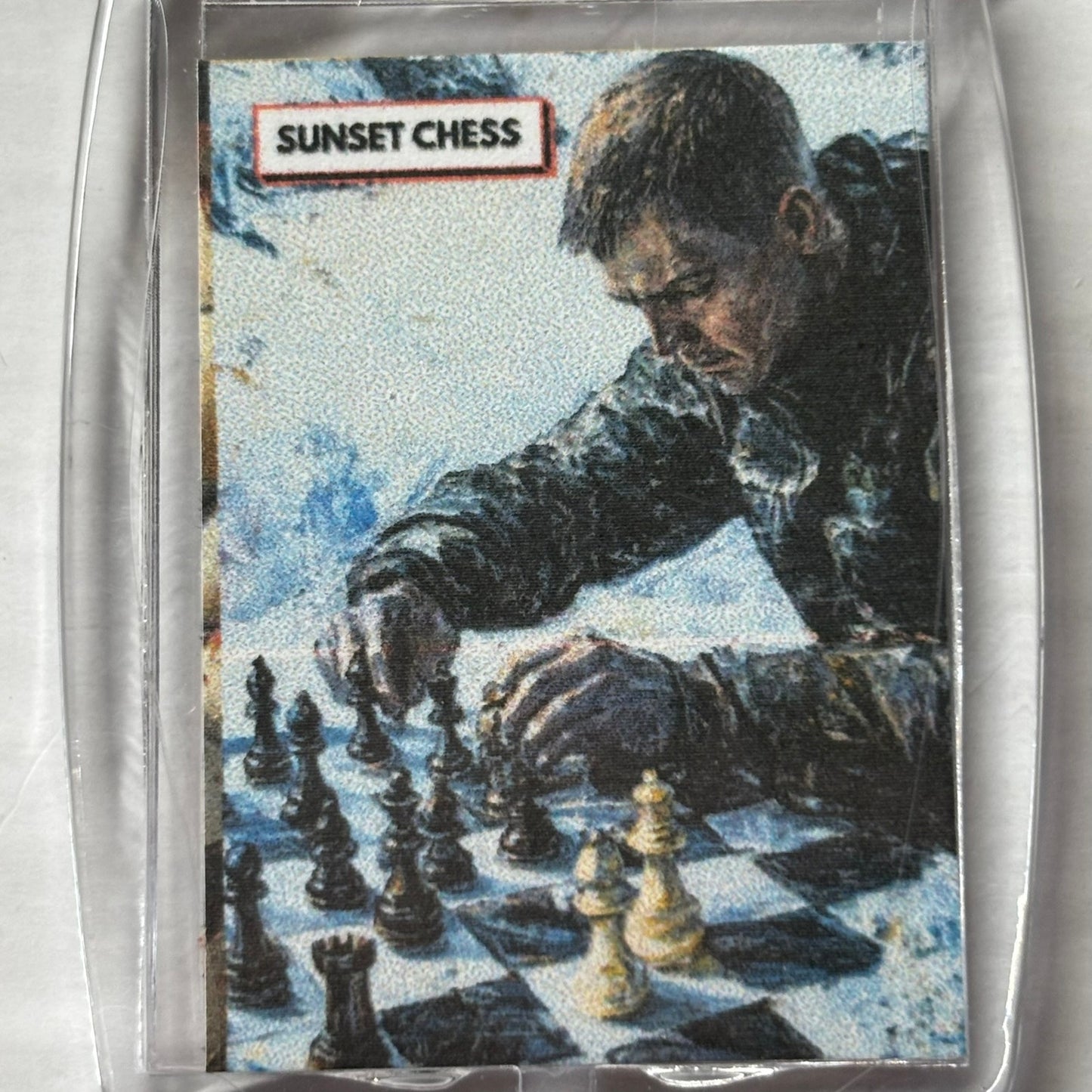 Cold Match - Chess  Photo Keychain