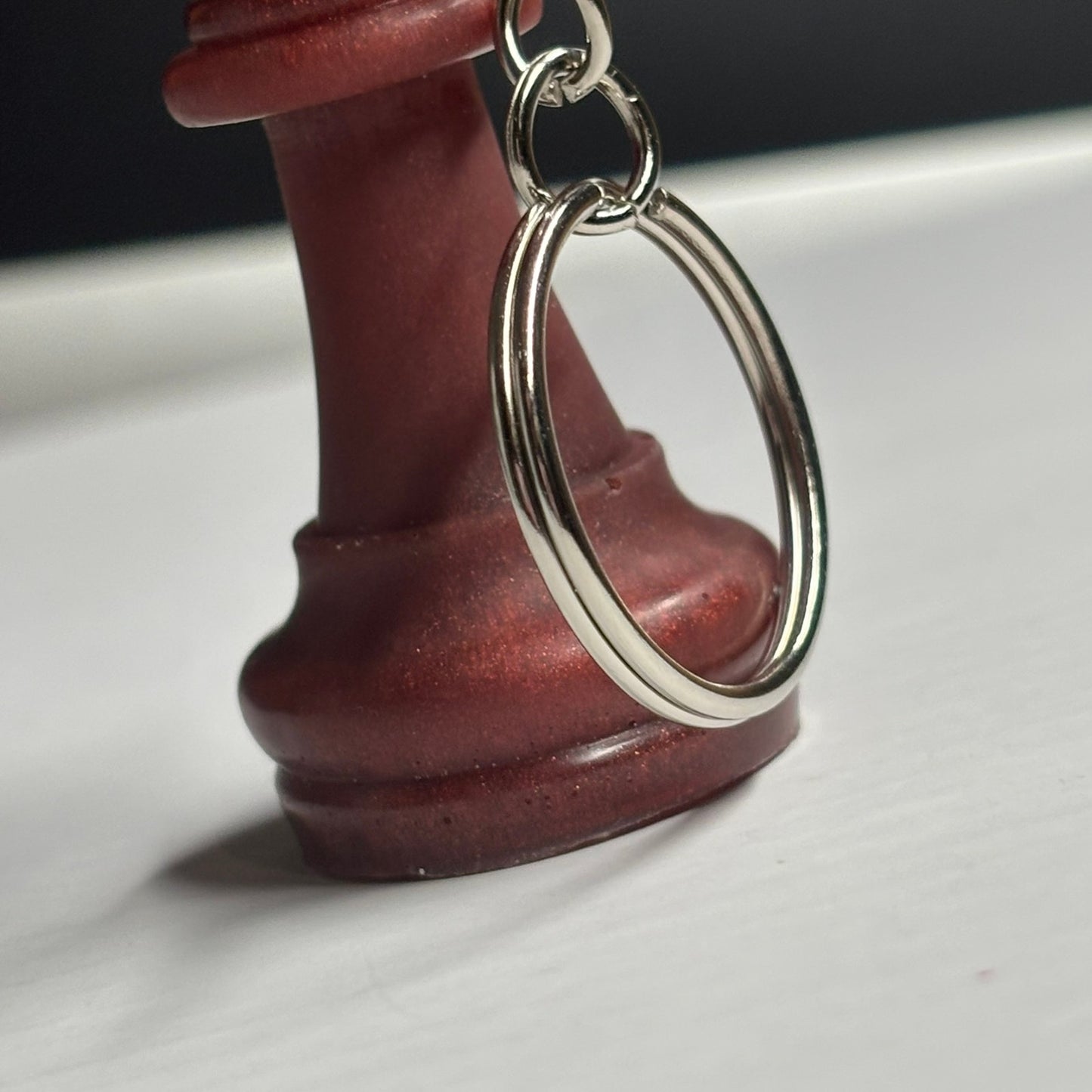 Royal Burned Red King - Handmade Resin Keychain