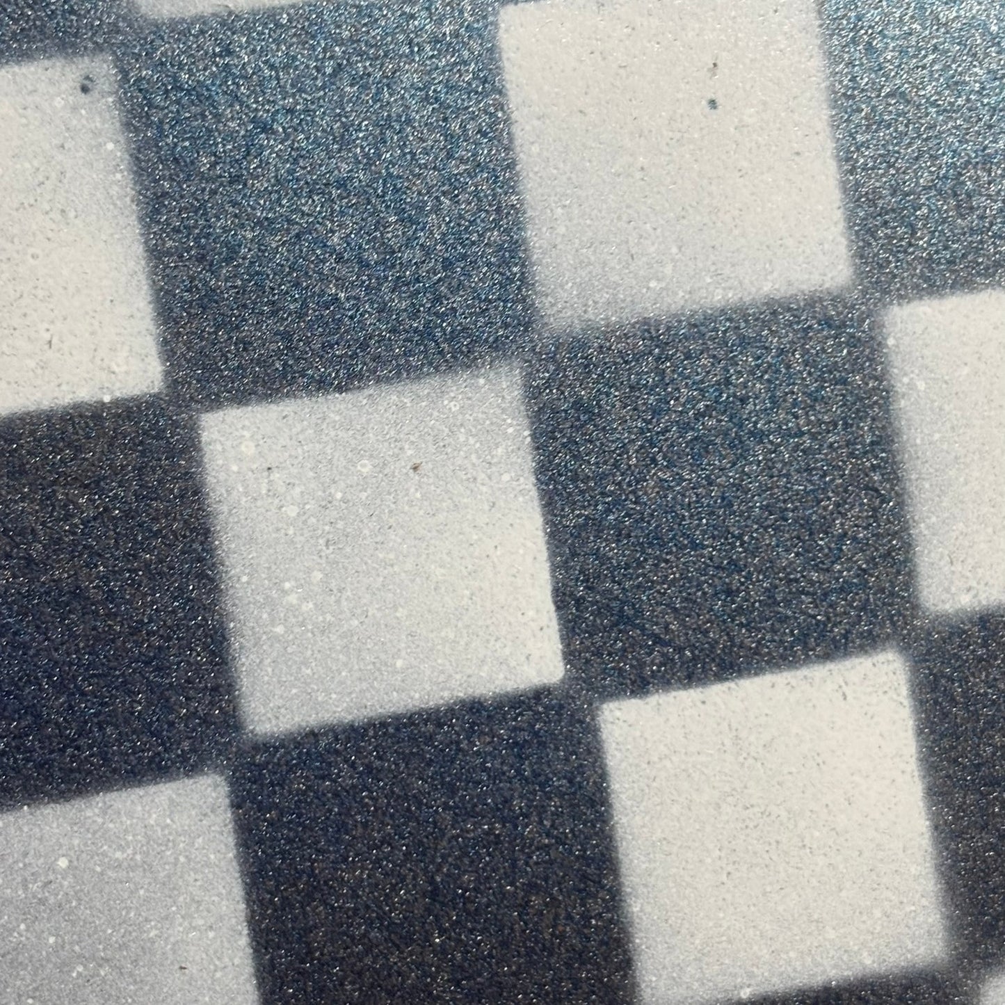 Metallic Blue - Painted Chess Board
