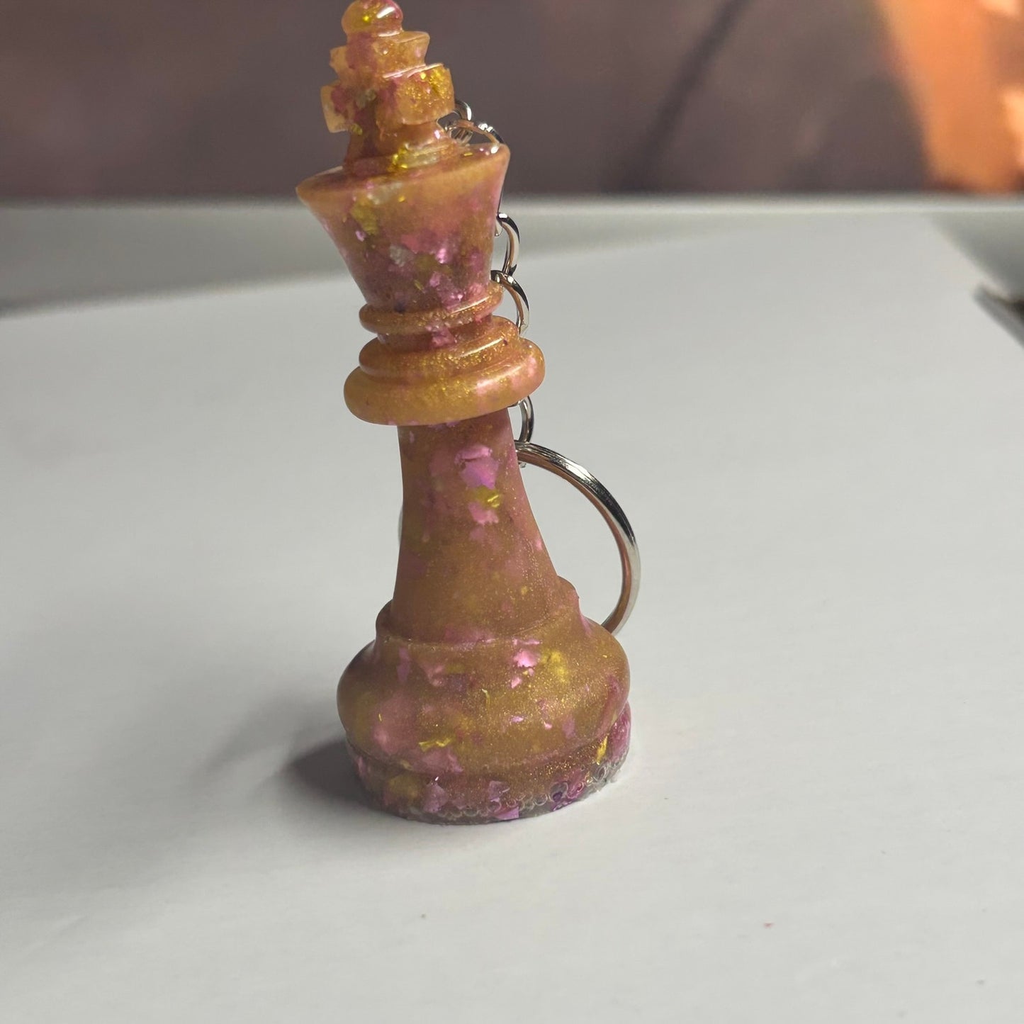 Yellow /Purple King - Handmade Resin Keychain