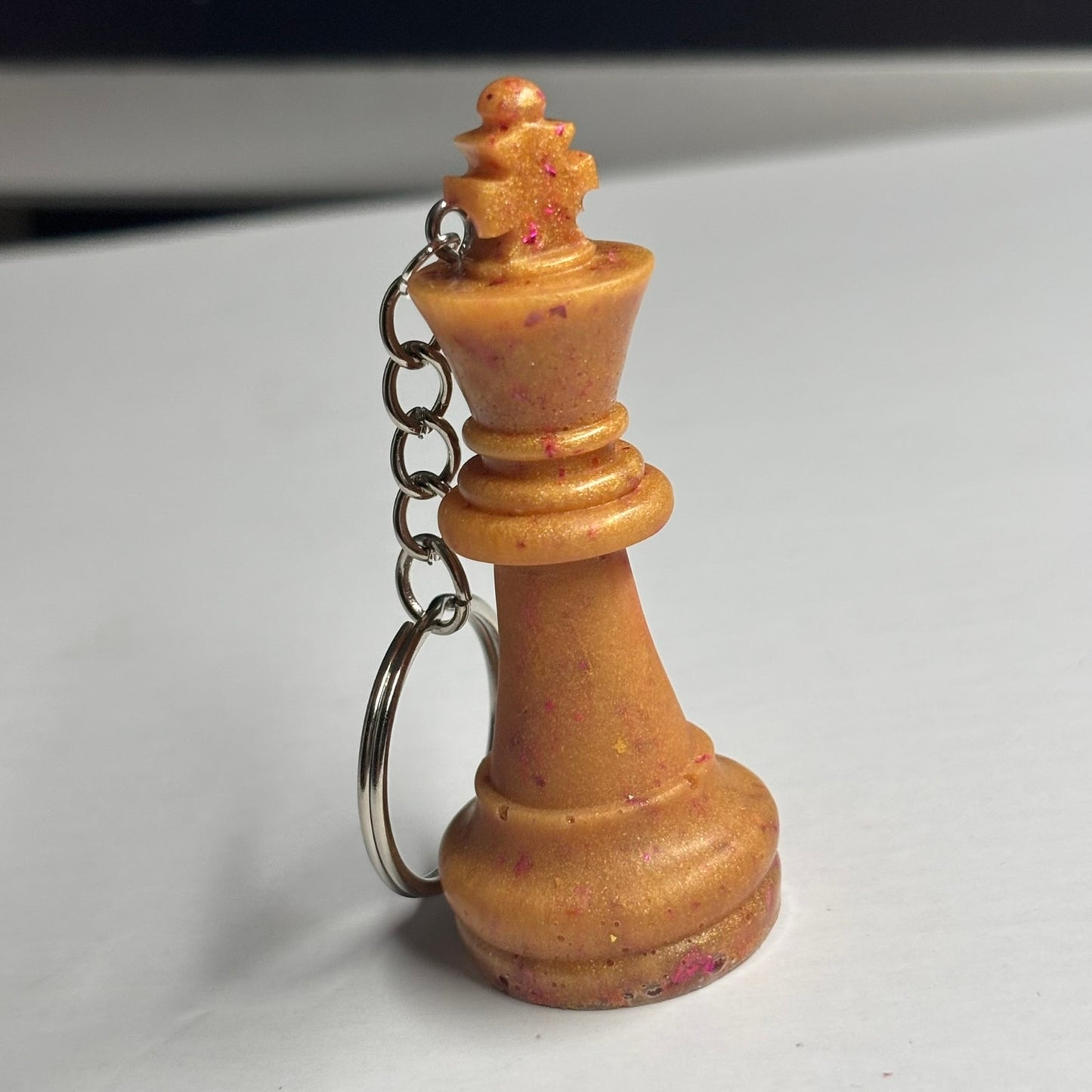 Royal Orange King - Handmade Resin Keychain