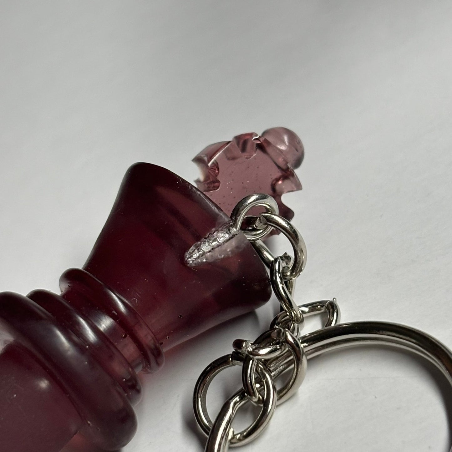 Violet Red King - Handmade Resin Keychain