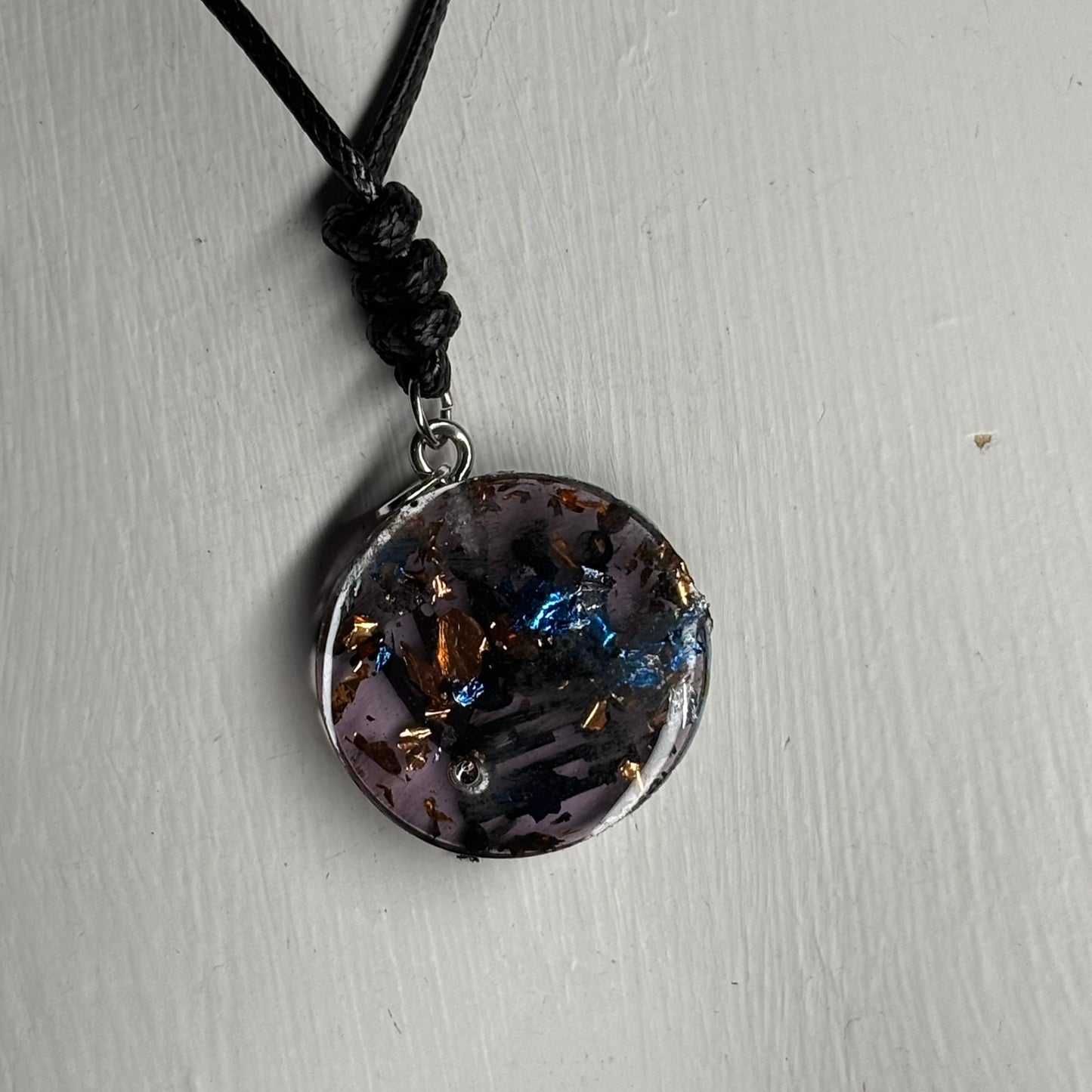 Dark Queen - Handmade Resin Chess Necklace