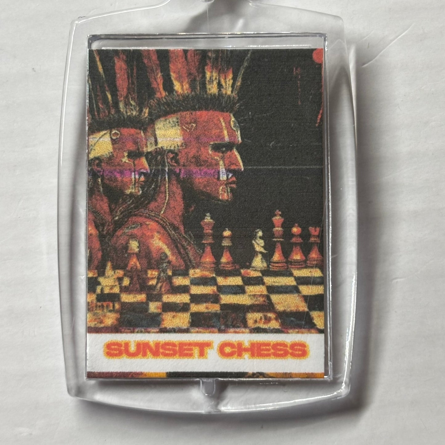 Indians - Chess  Photo Keychain