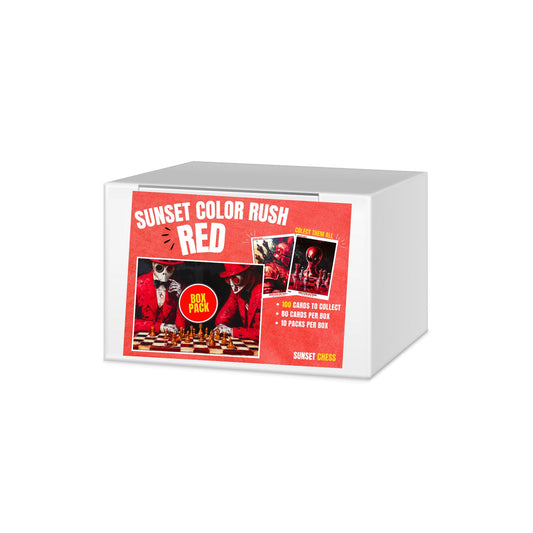 Red Color Rush Trading Cards - Mini Box Collection