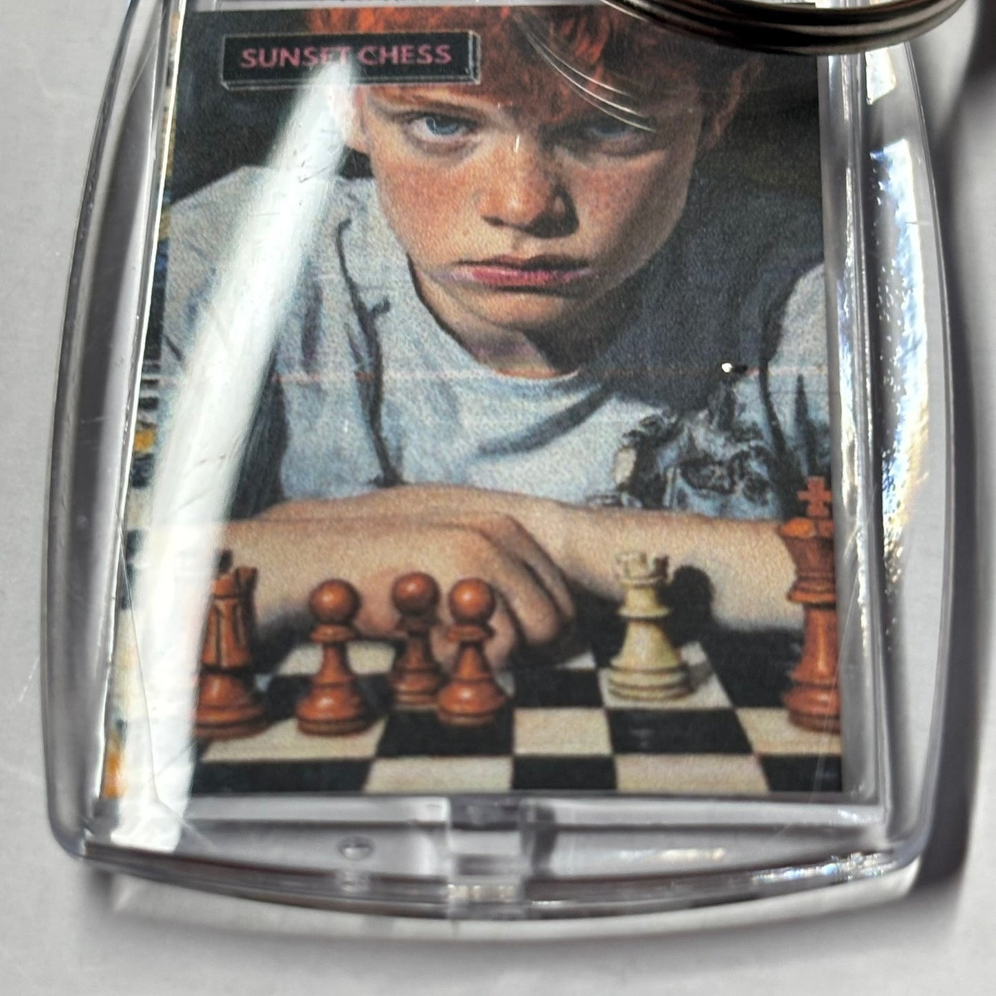 A Kids Game - Chess  Photo Keychain