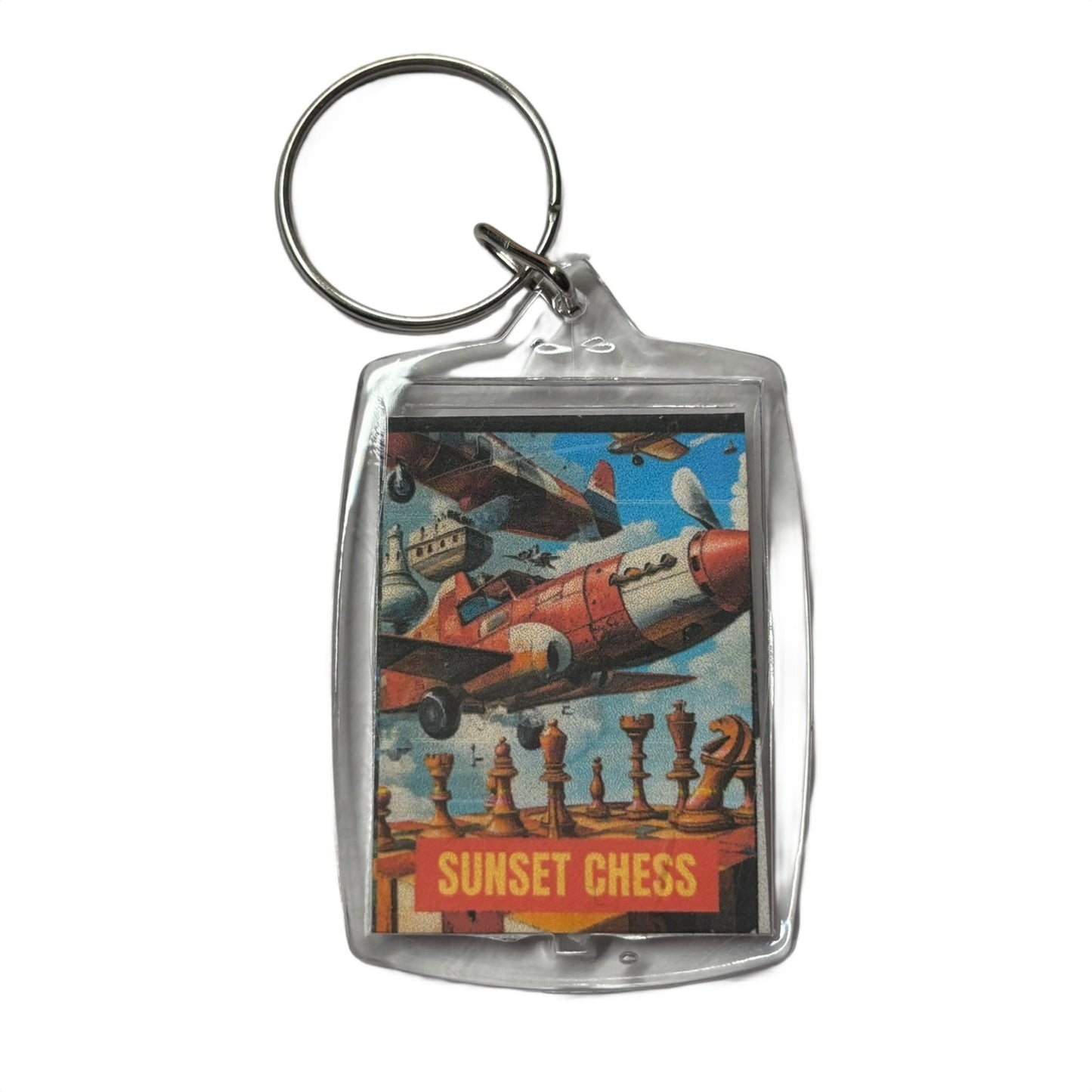 Sky High - Chess  Photo Keychain