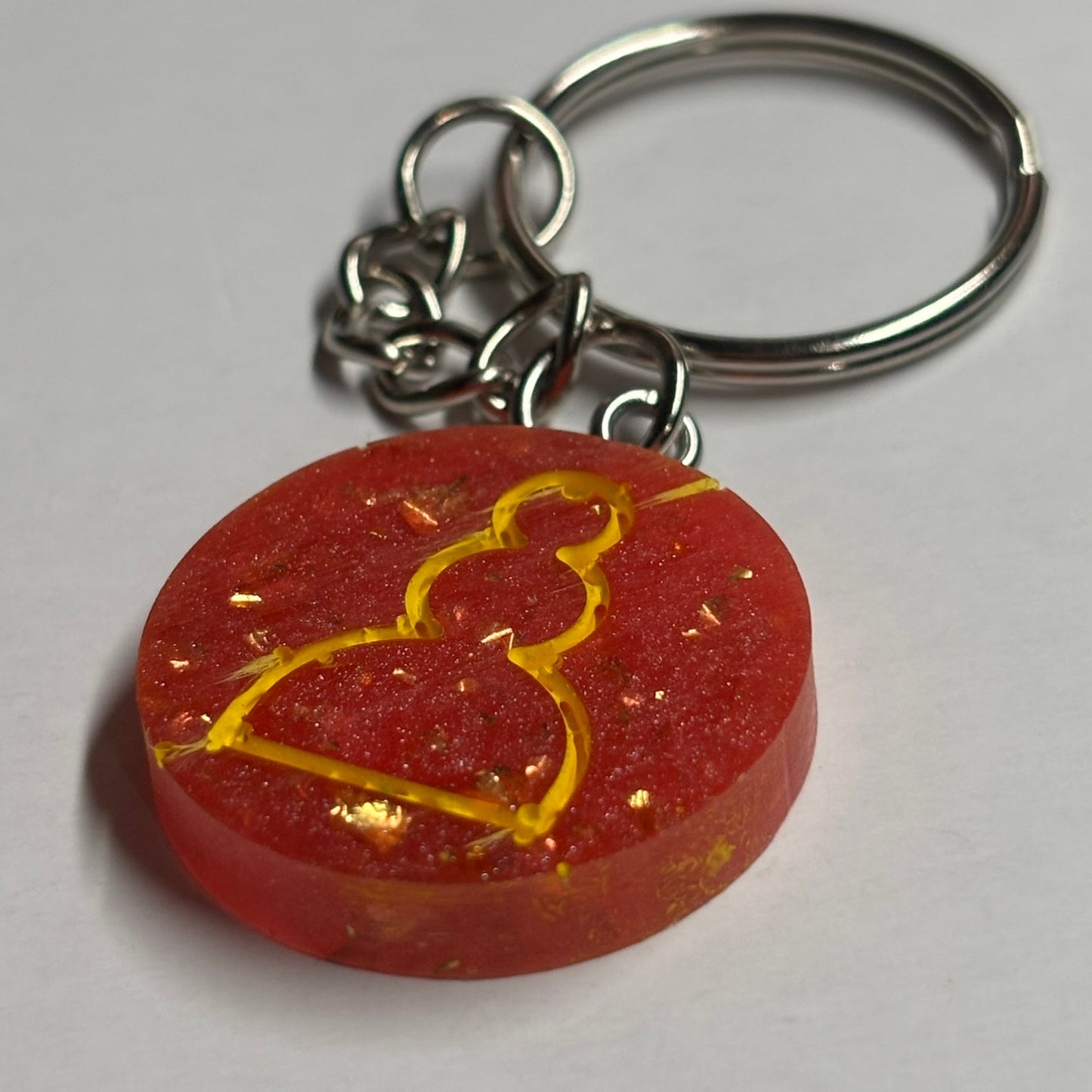Supreme Red Pawn - Handmade Resin Keychain - Flat Edition