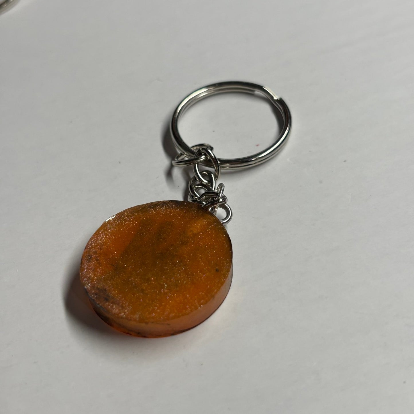 Cool Orange King - Handmade Resin Keychain
