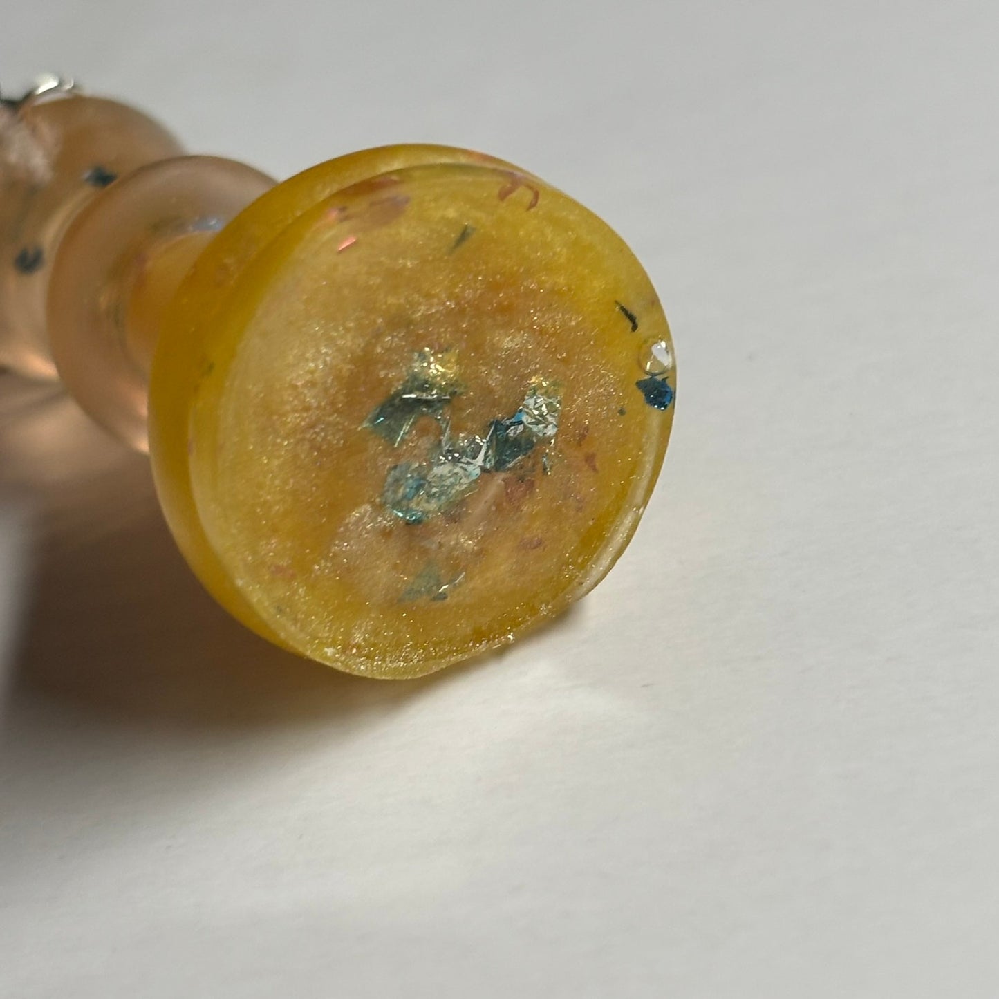 Yellow Royal King - Handmade Resin Keychain