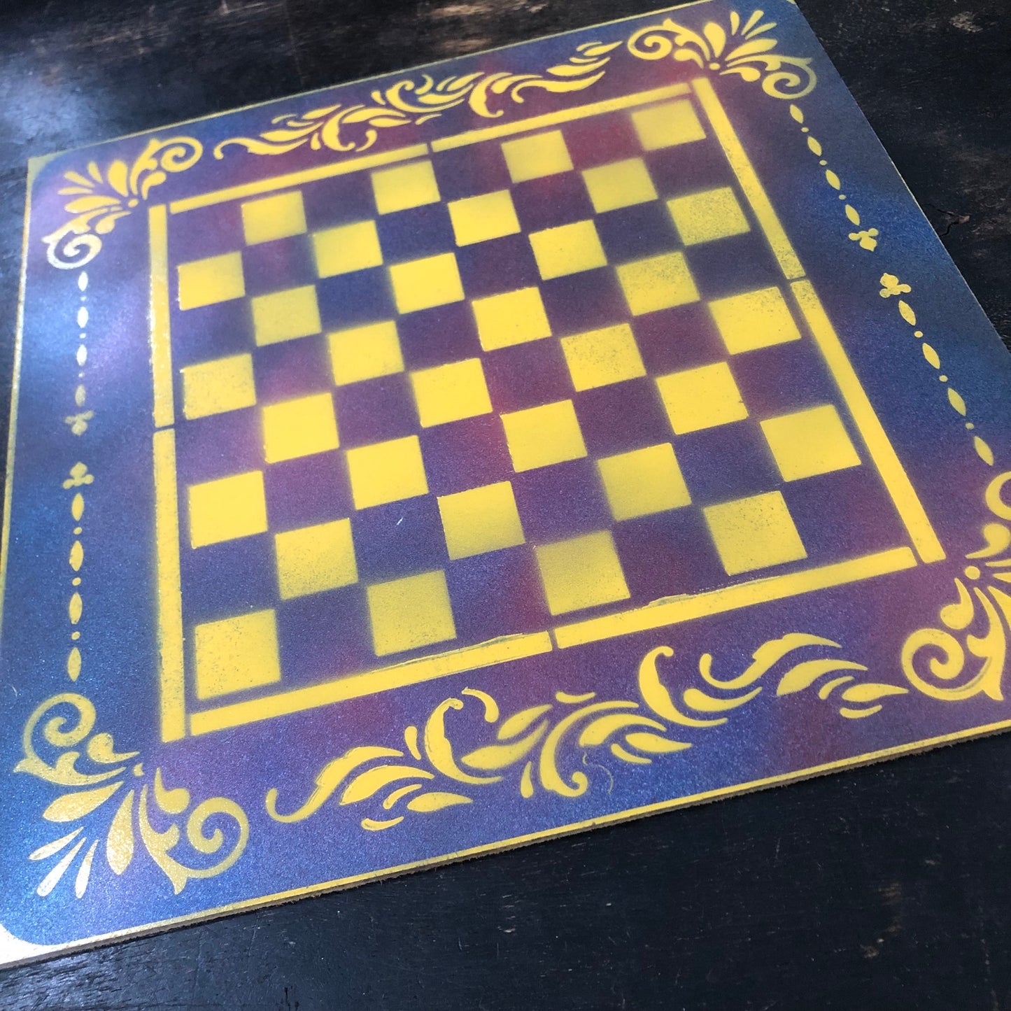 Galaxy Yellow - Painted Chess Set
