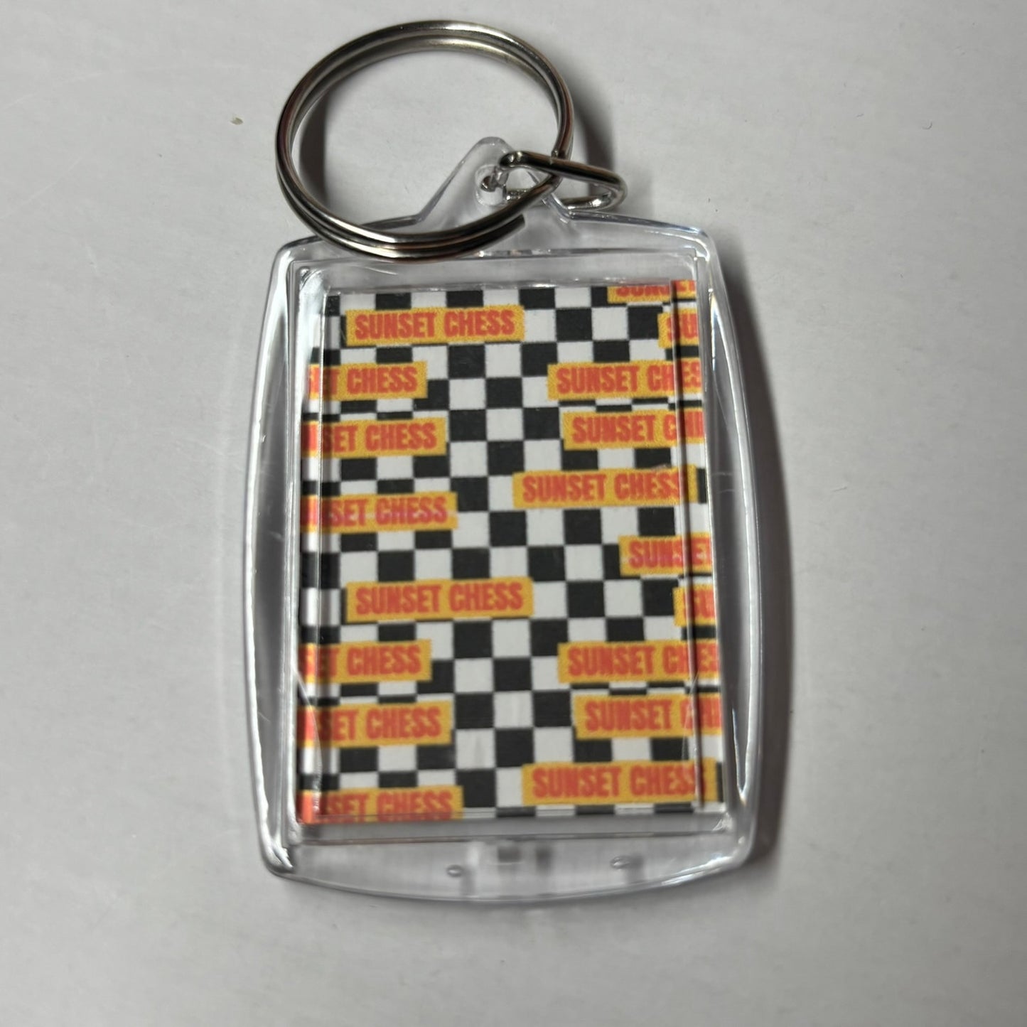 Shadow Man - Chess  Photo Keychain