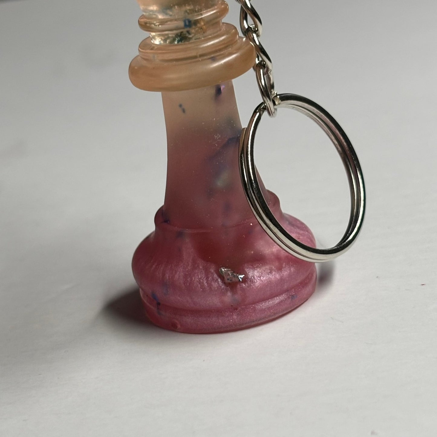Pink Amber Mixed King - Handmade Resin Keychain