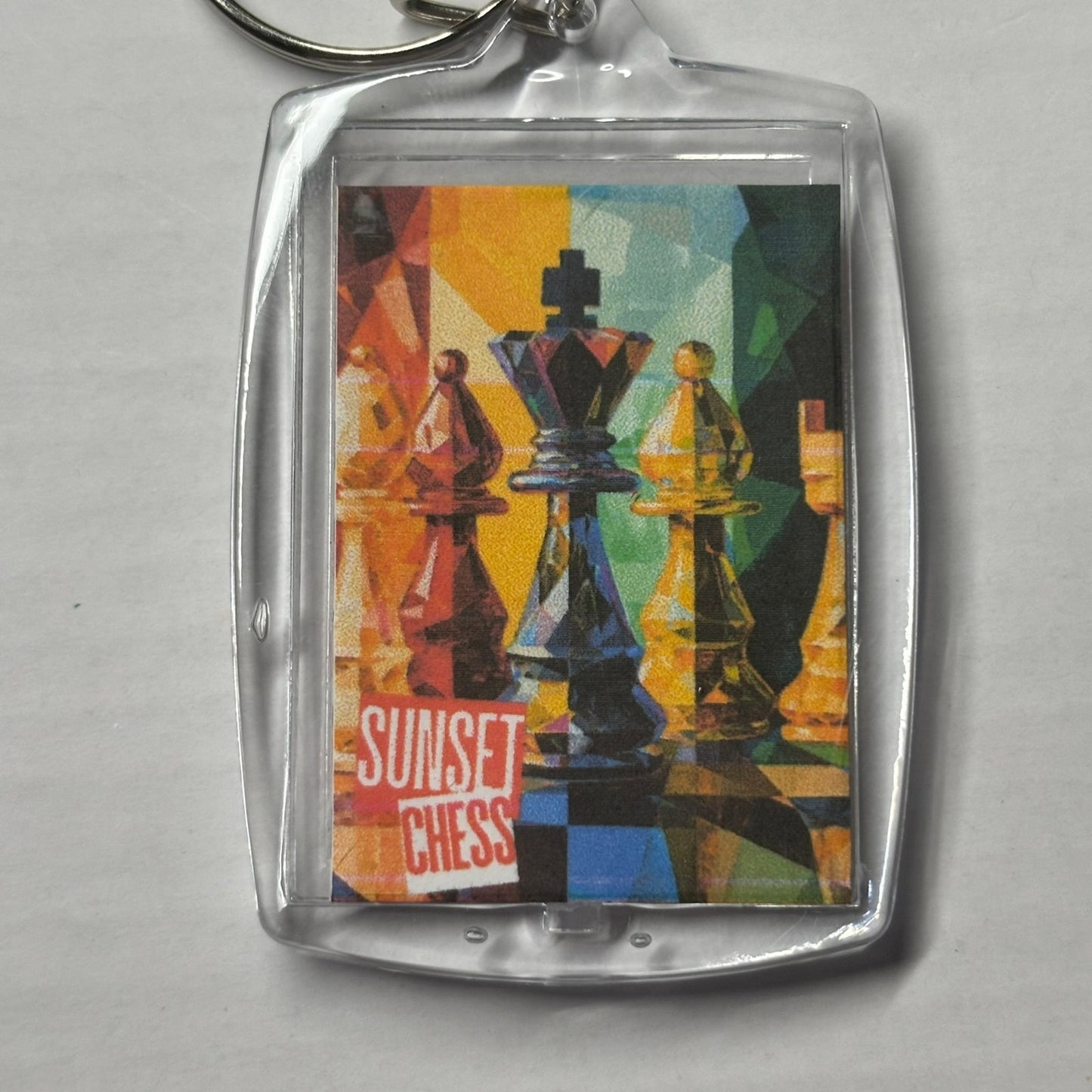 Colorful Set - Chess  Photo Keychain