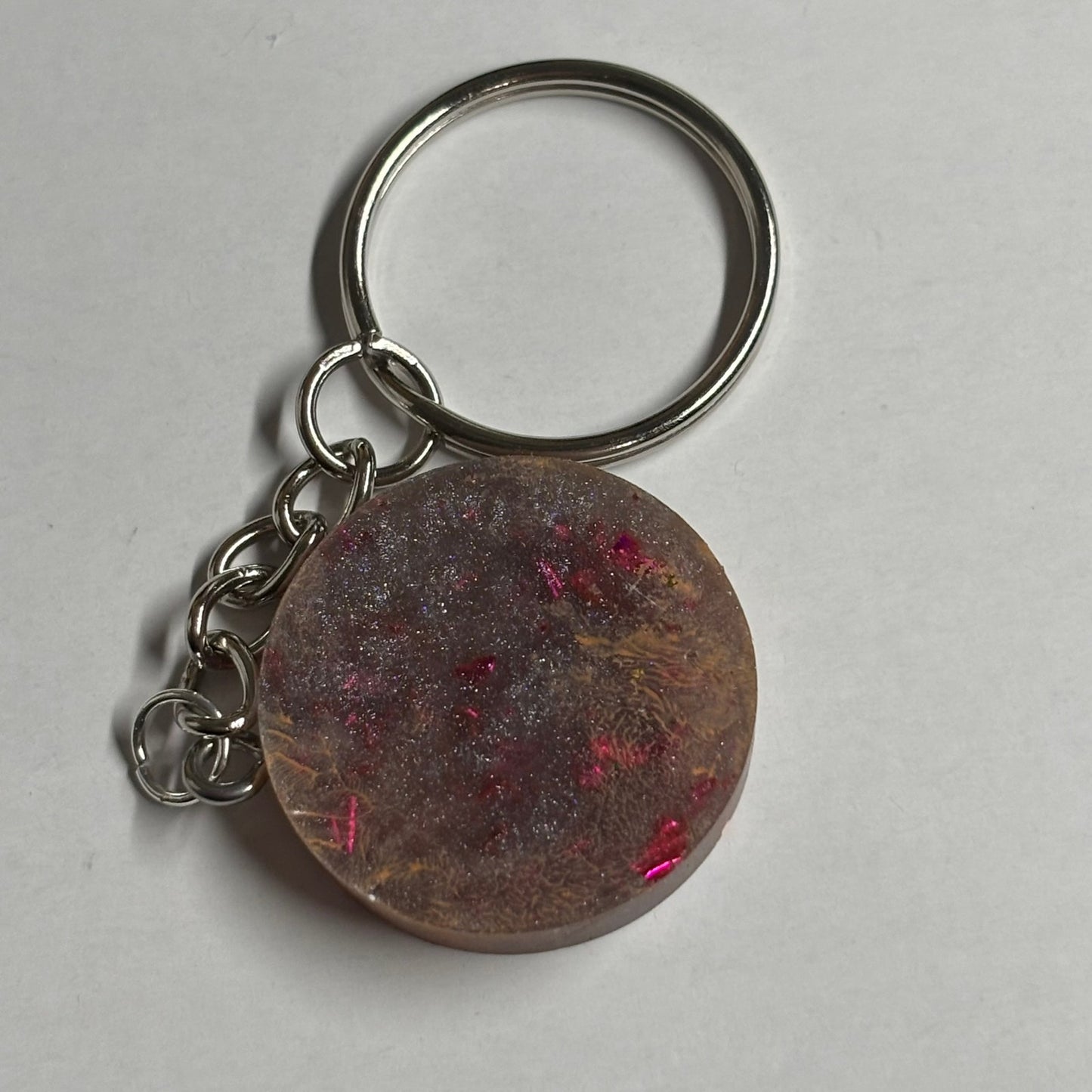 Purple Orange Rook - Handmade Resin Keychain