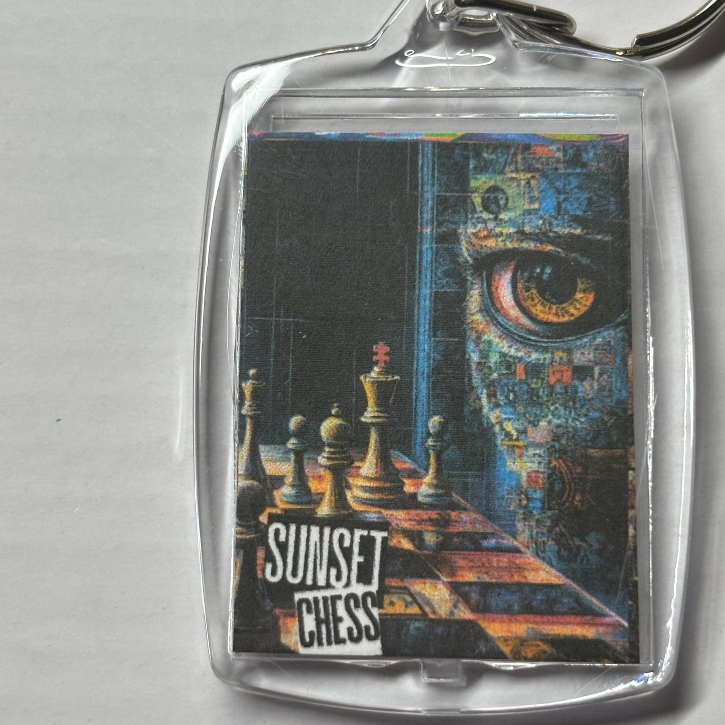 Seeing Eye - Chess  Photo Keychain
