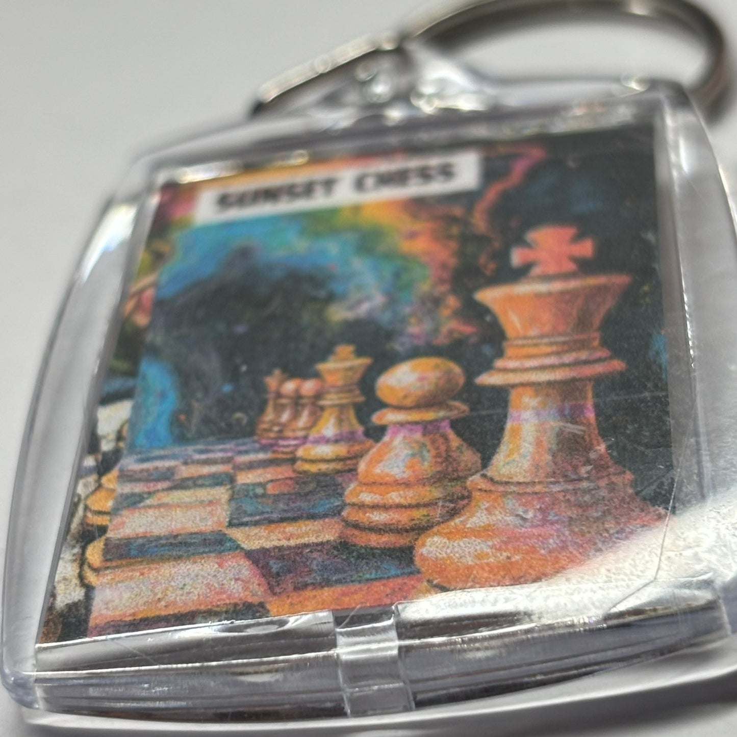 Space Void - Chess  Photo Keychain