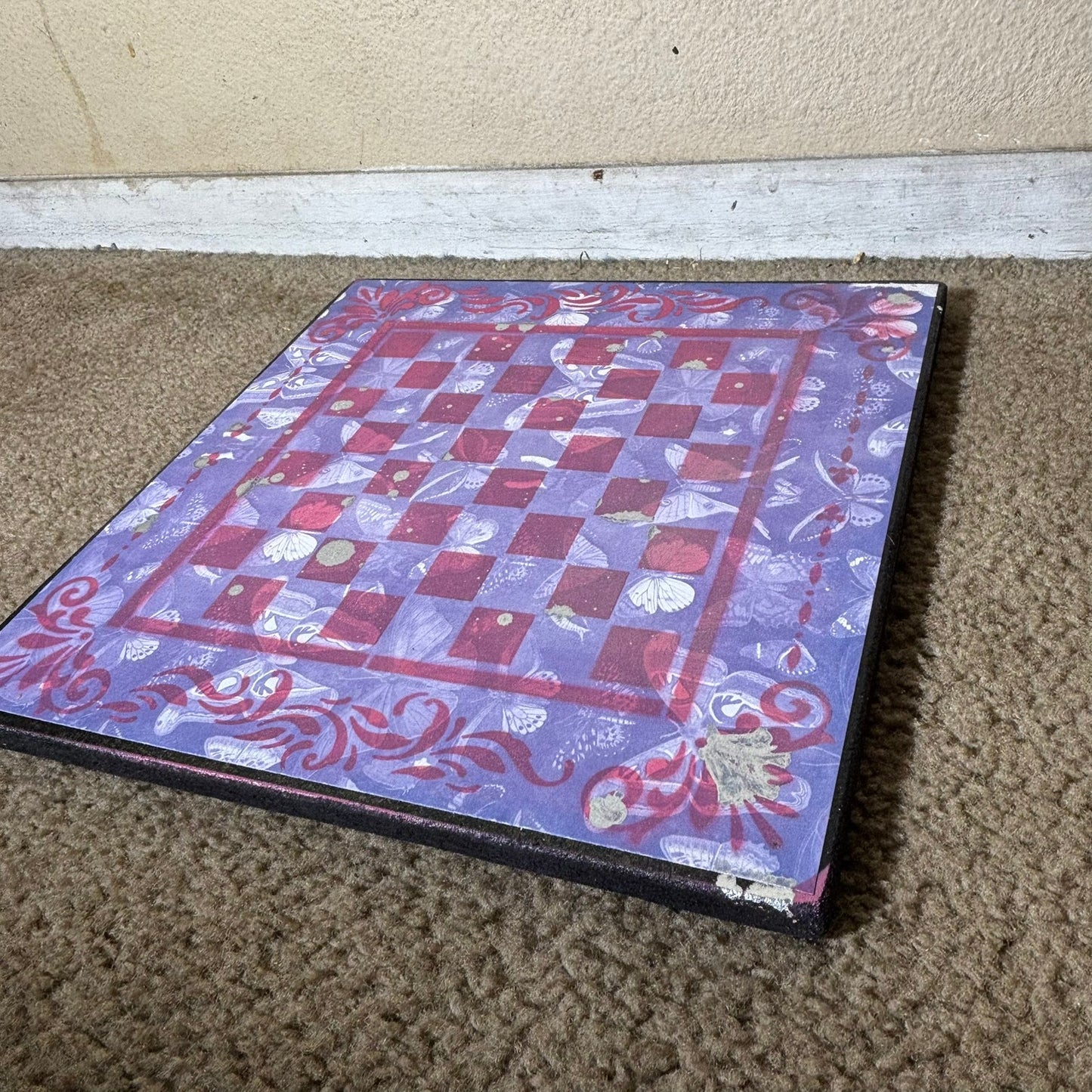 Lavish Purple - Scrapbook Chess Board