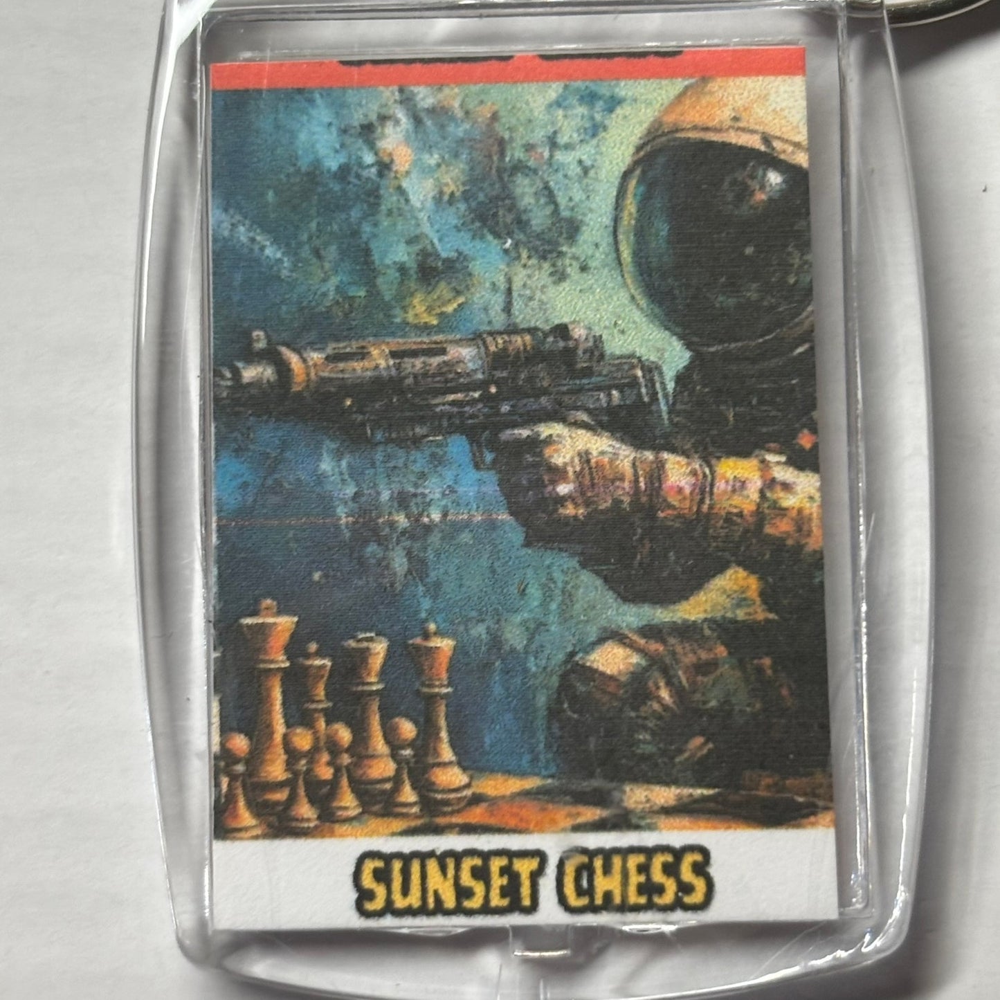 Space Shot - Chess  Photo Keychain