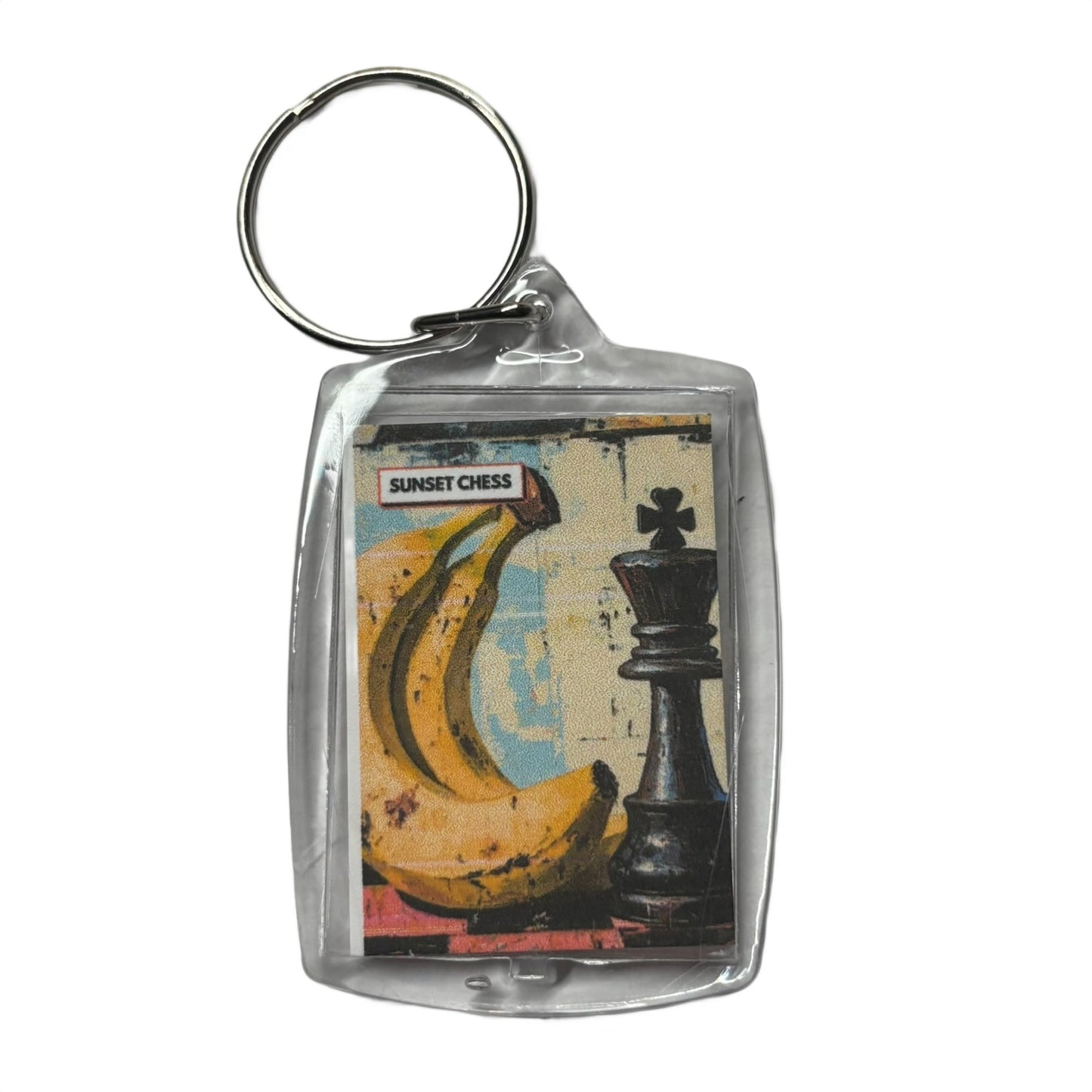 Banana - Chess  Photo Keychain