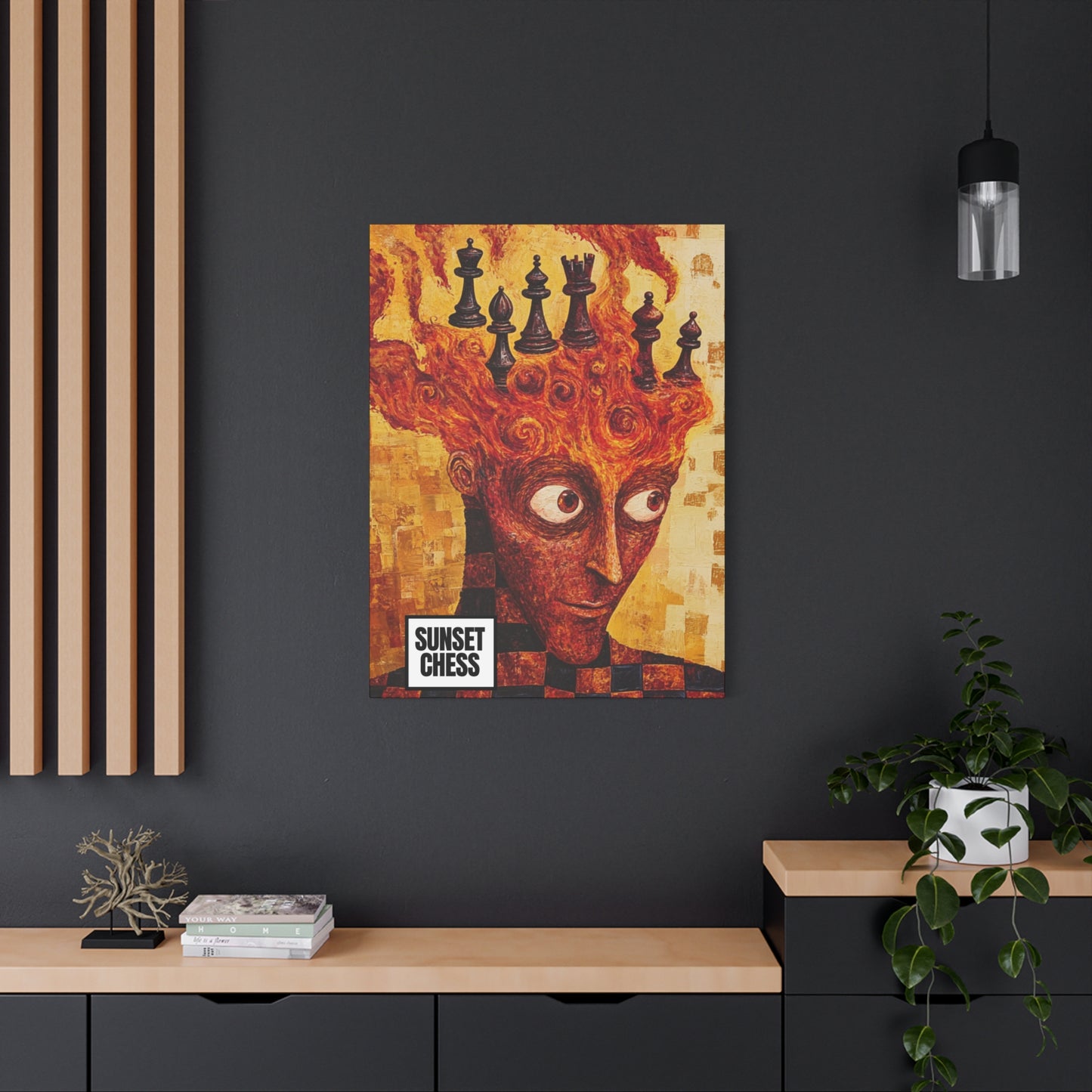 Mind On Fire - Canvas Chess Print 30"x40"