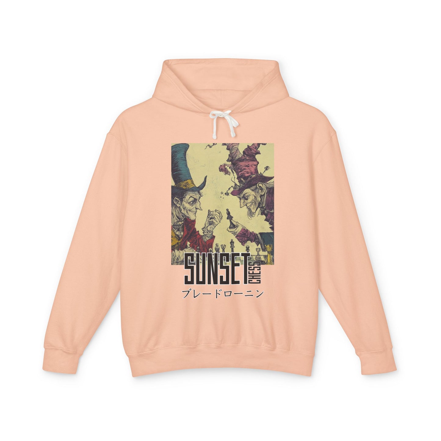 A Friendly Game - Peach Chess Hoodie