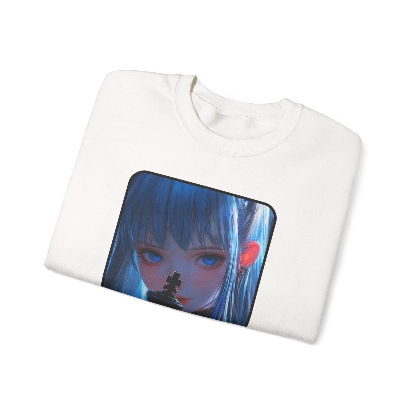 The King's Handler - White Chess Crewneck Sweater