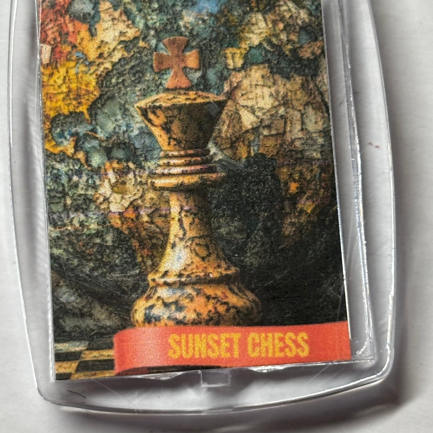 World Map - Chess  Photo Keychain