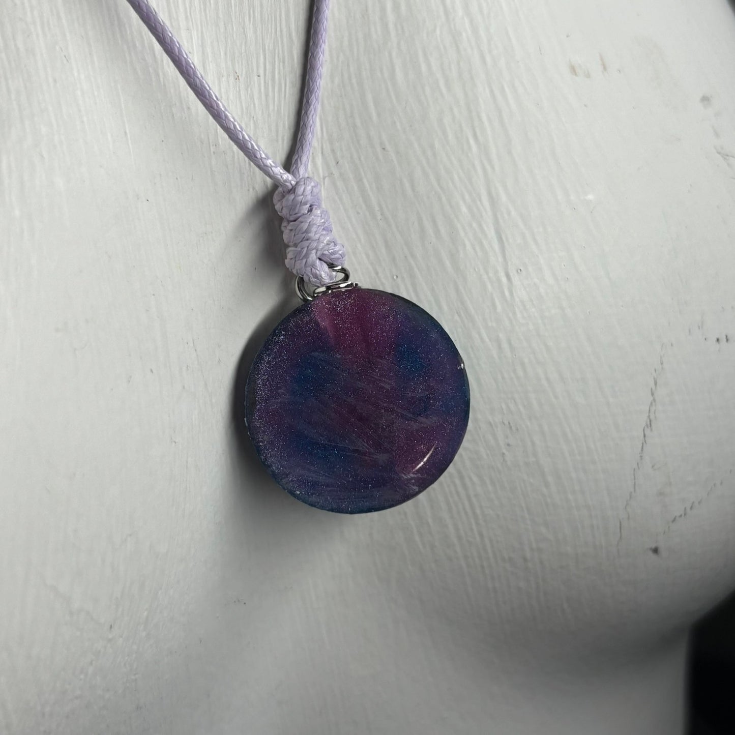 Blue King - Handmade Resin Chess Necklace