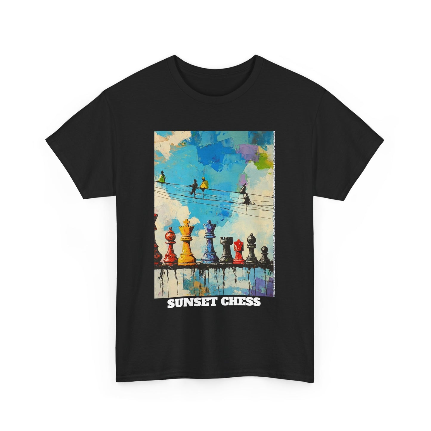 The Birds Are Chirping - Black Chess T Shirt