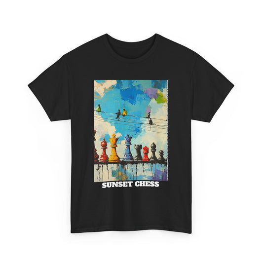 The Birds Are Chirping - Black Chess T Shirt