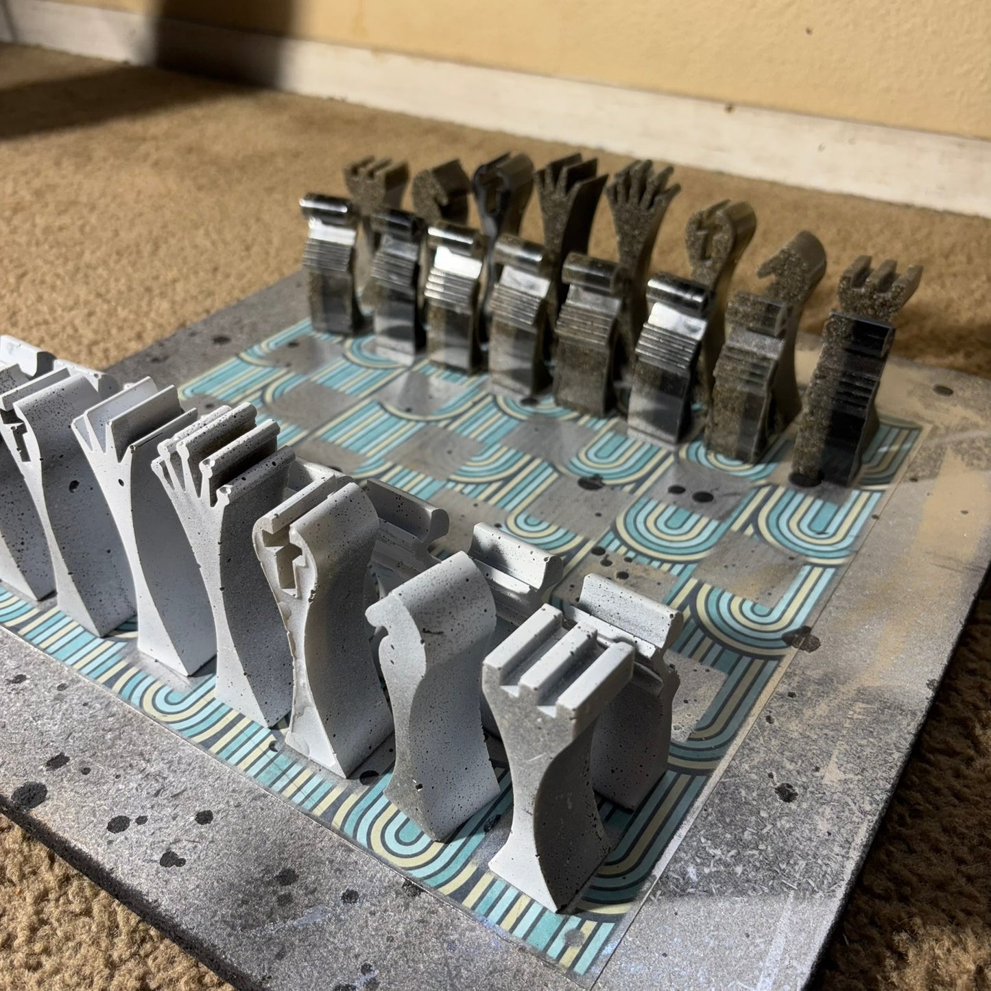 Space Gray Mix - Large Deluxe Chess Set