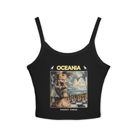 Oceania Chess Top - Black Women's Tank Top