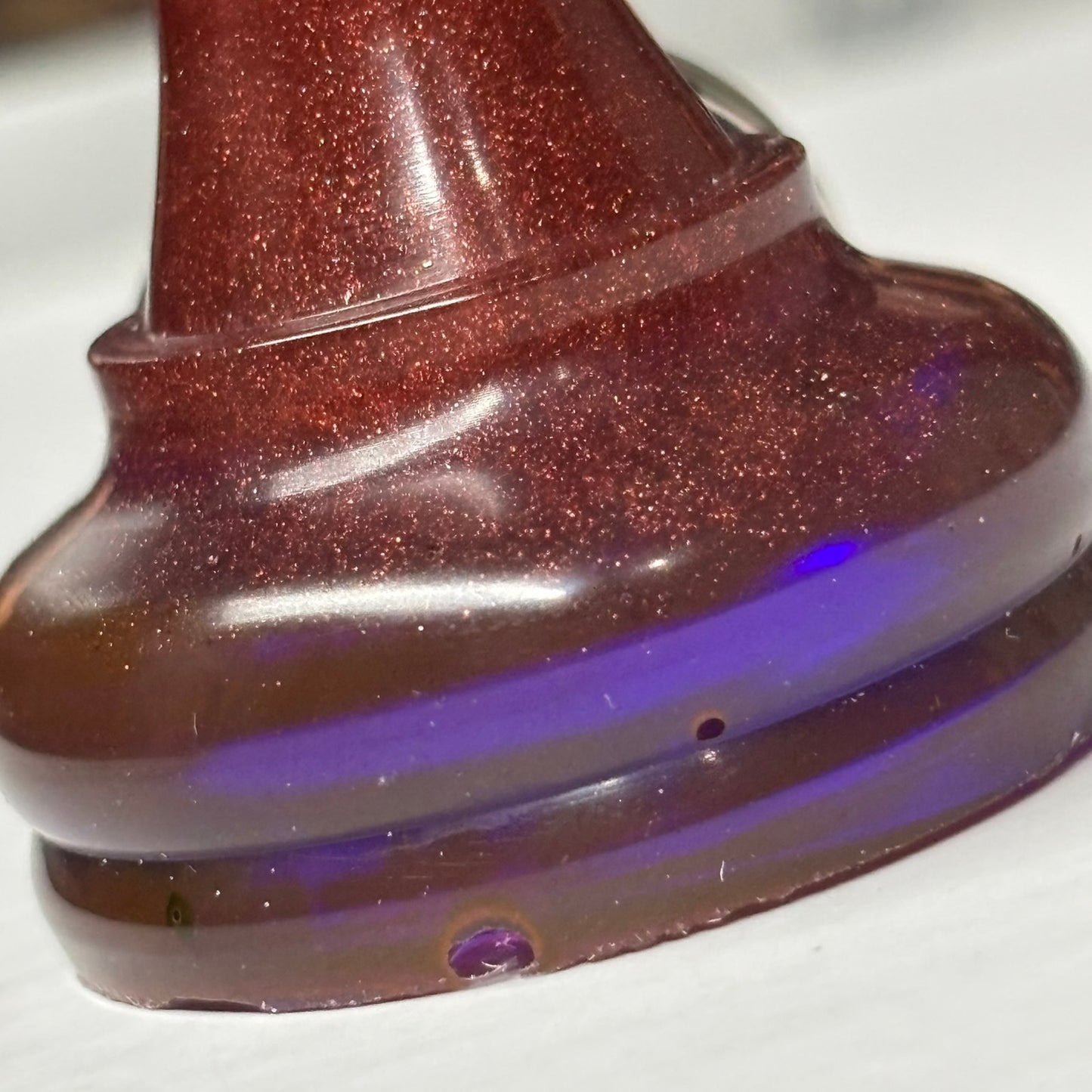 Beautiful Violet Pawn - handmade Resin Keychain - Large Edition