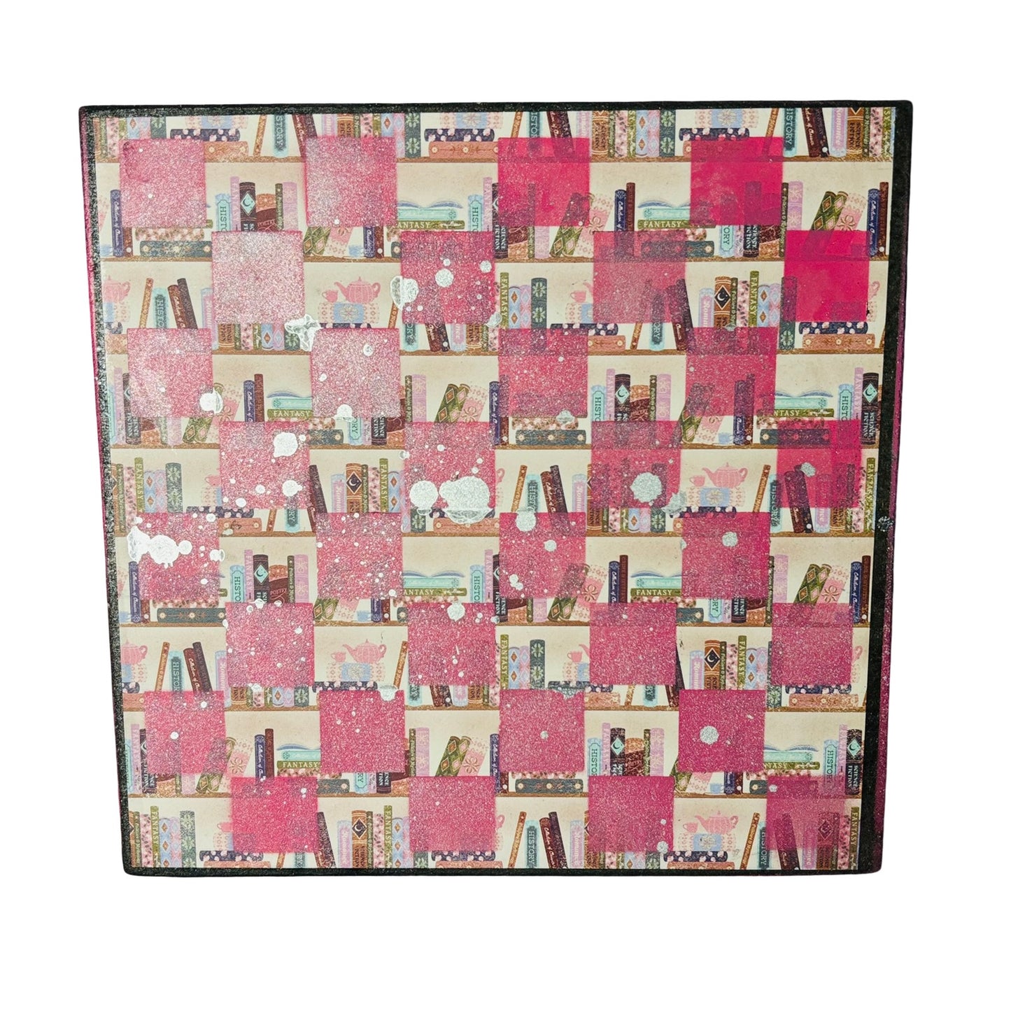 Pink Library - Scrapbook Chess Board