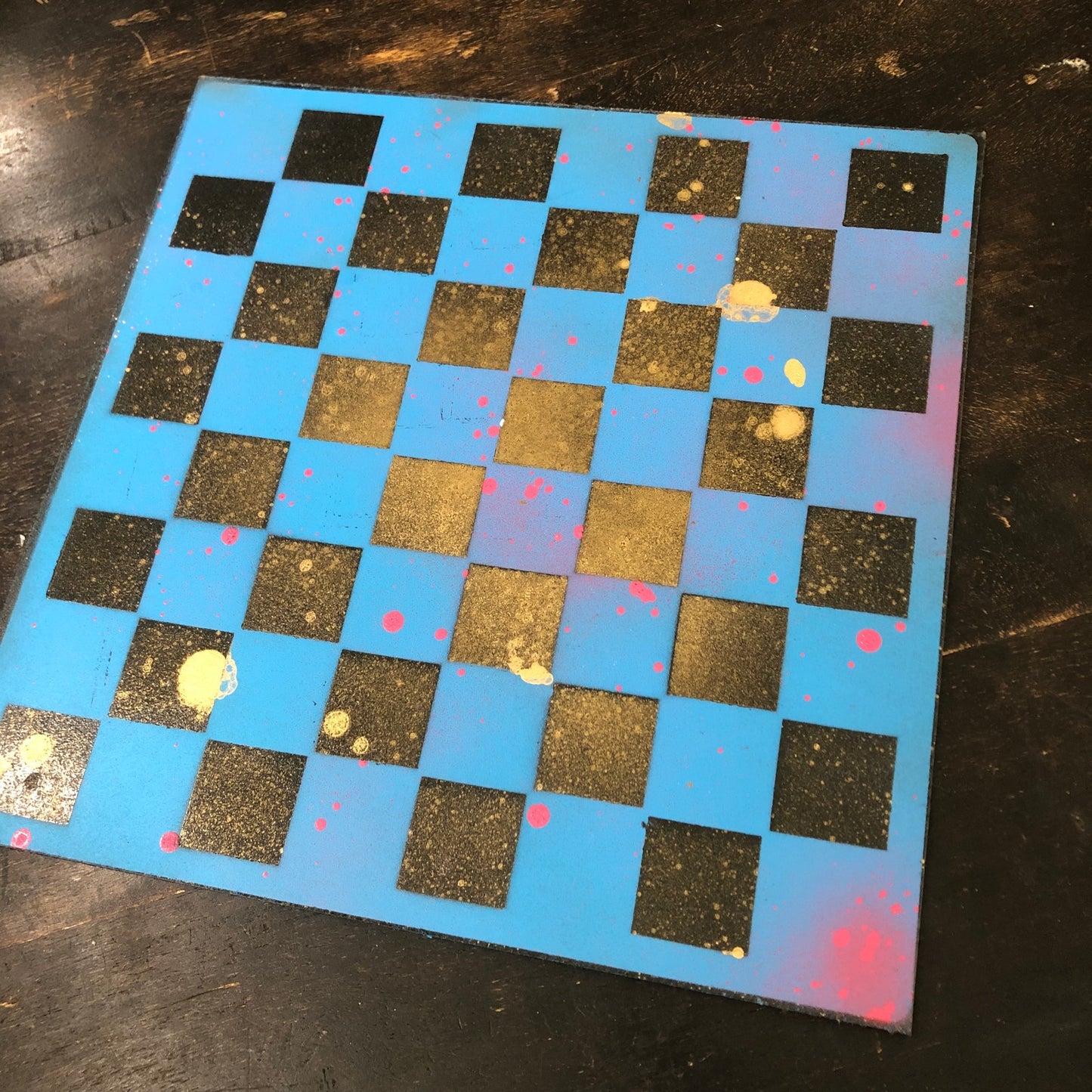 Party Blue - Painted Chess Set