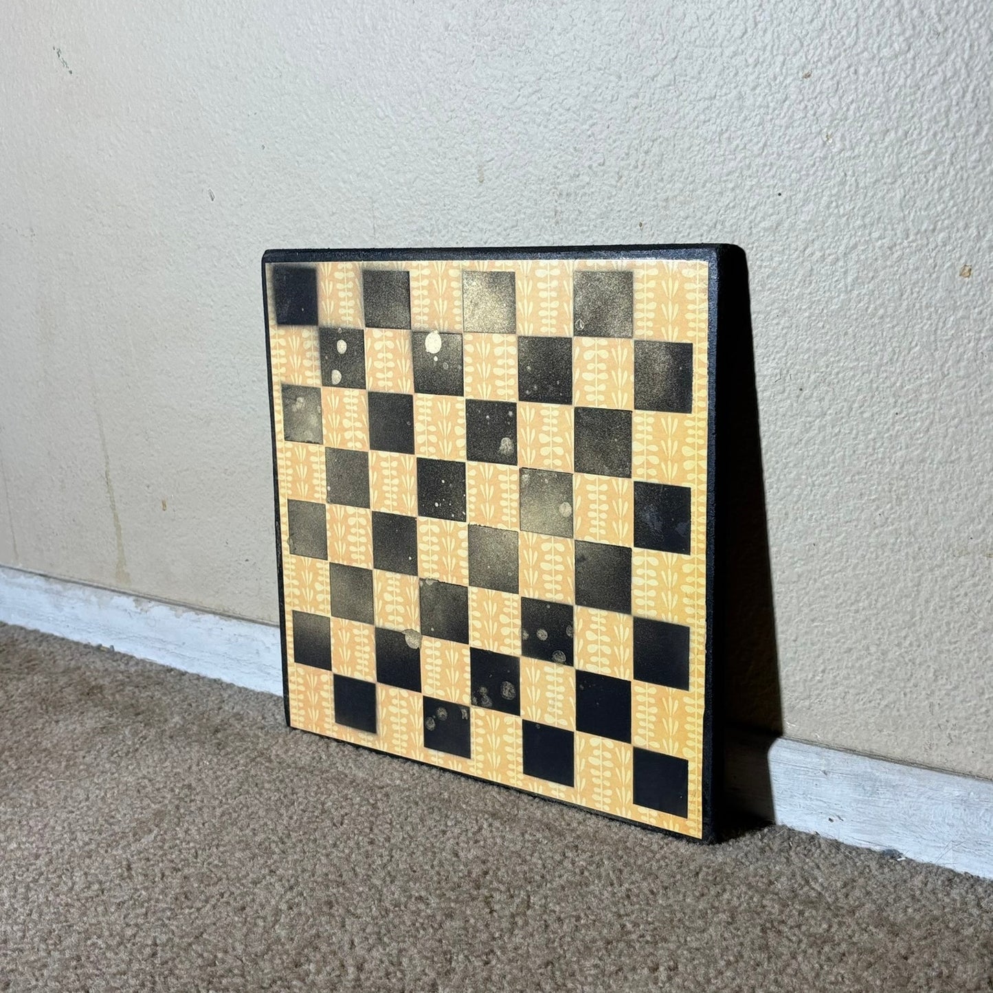 Golden Black & Yellow - Scrapbook Chess Board