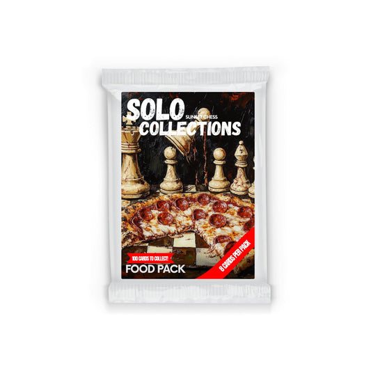 🎁 Food Solo Collection - Sunset Chess Scrapbook Card Pack (100% off)