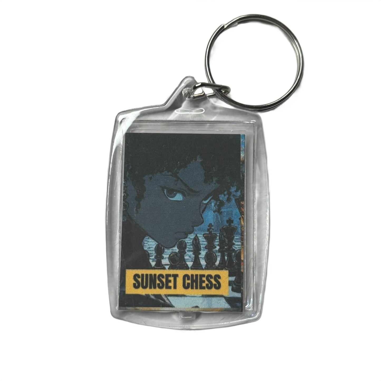 Anime Girl - Chess  Photo Keychain