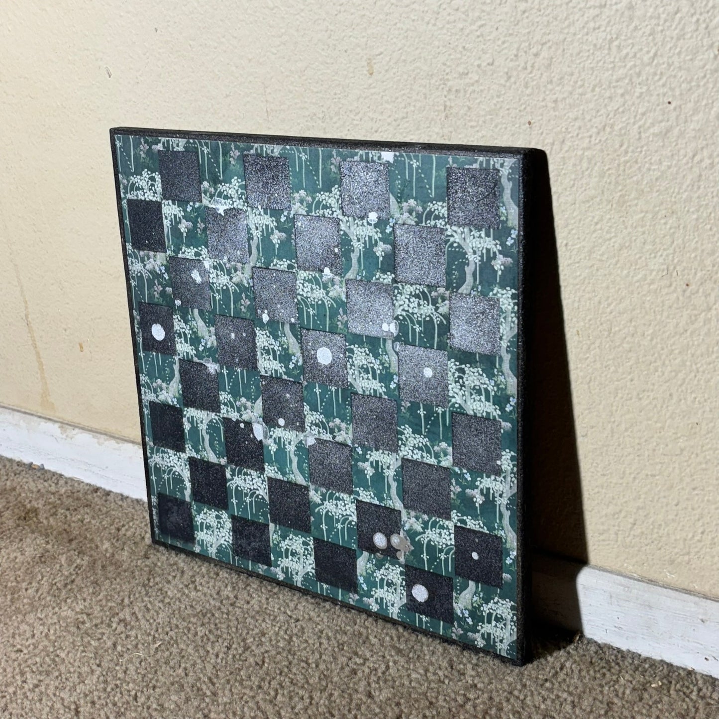 Chrome Green - Scrapbook Chess Board