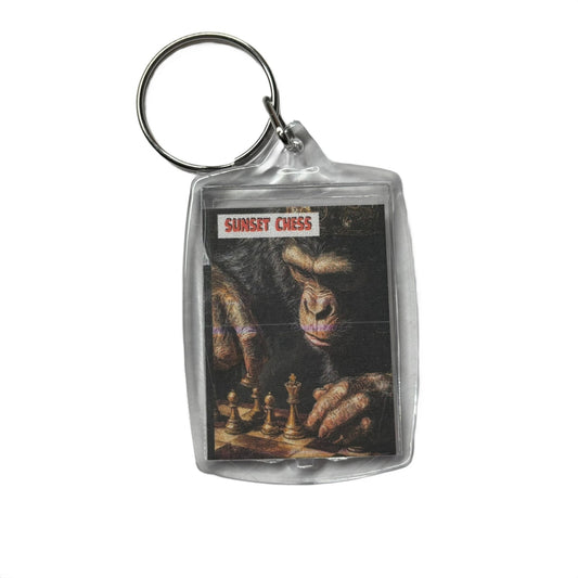 Chimp Mate - Chess  Photo Keychain