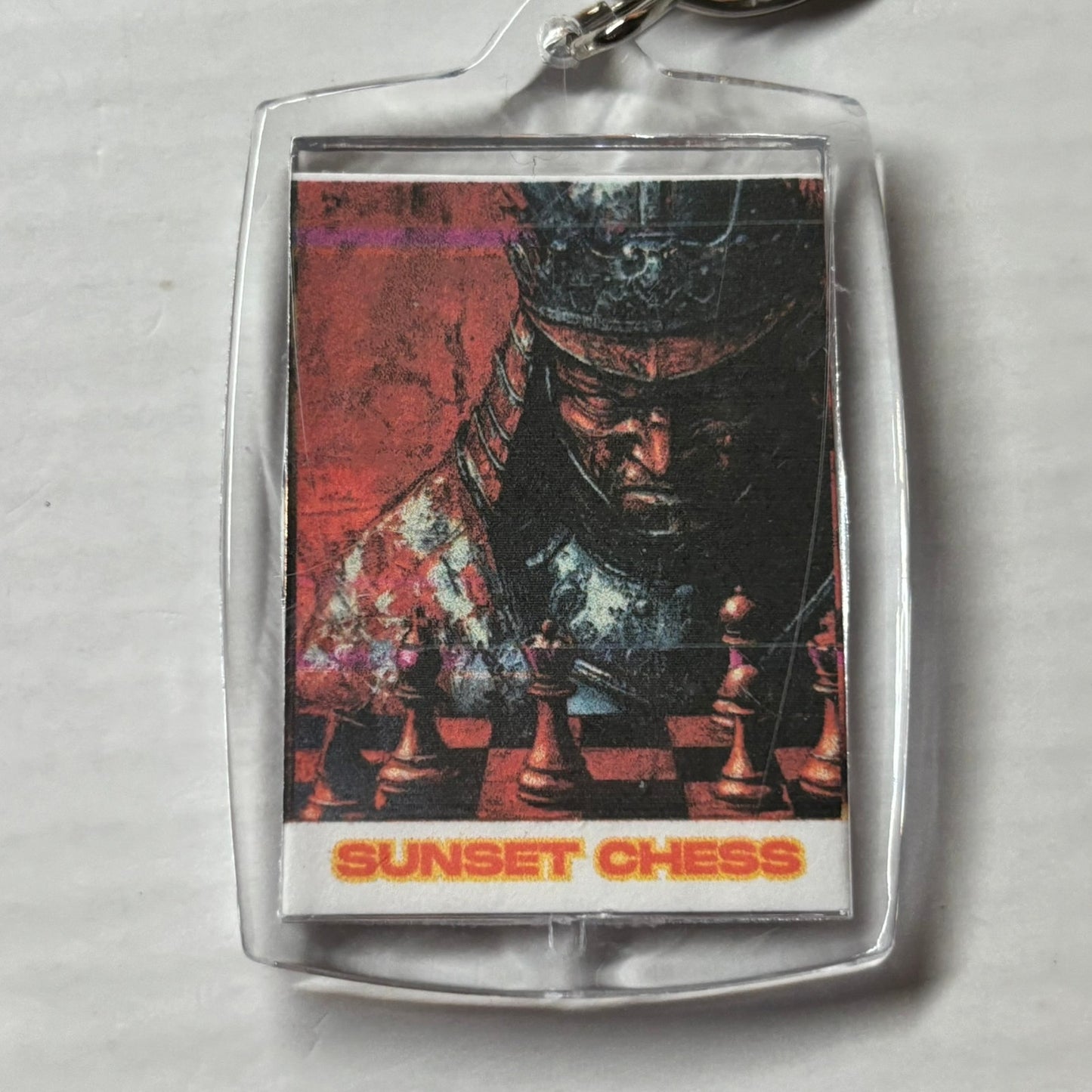 Red Samurai - Chess  Photo Keychain