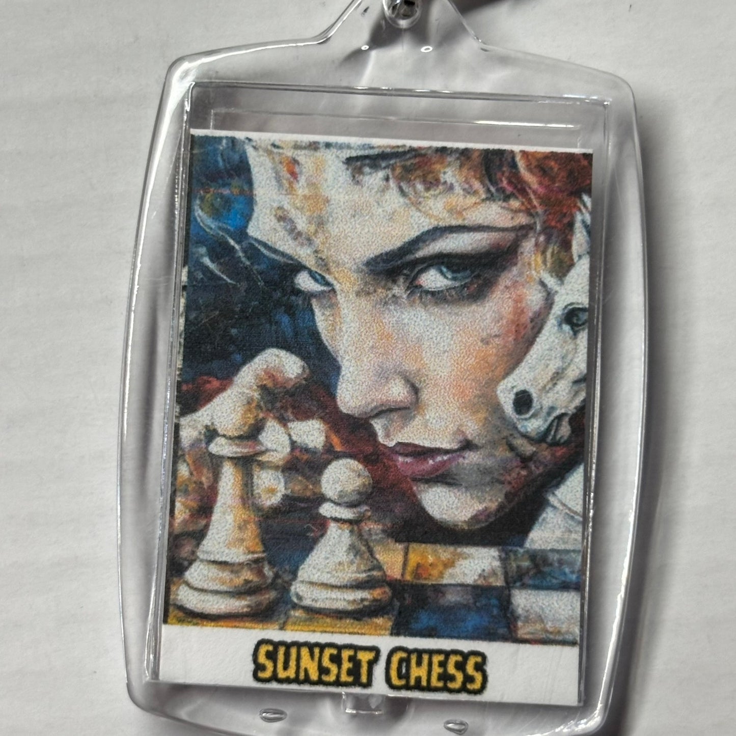 Slick Look - Chess  Photo Keychain
