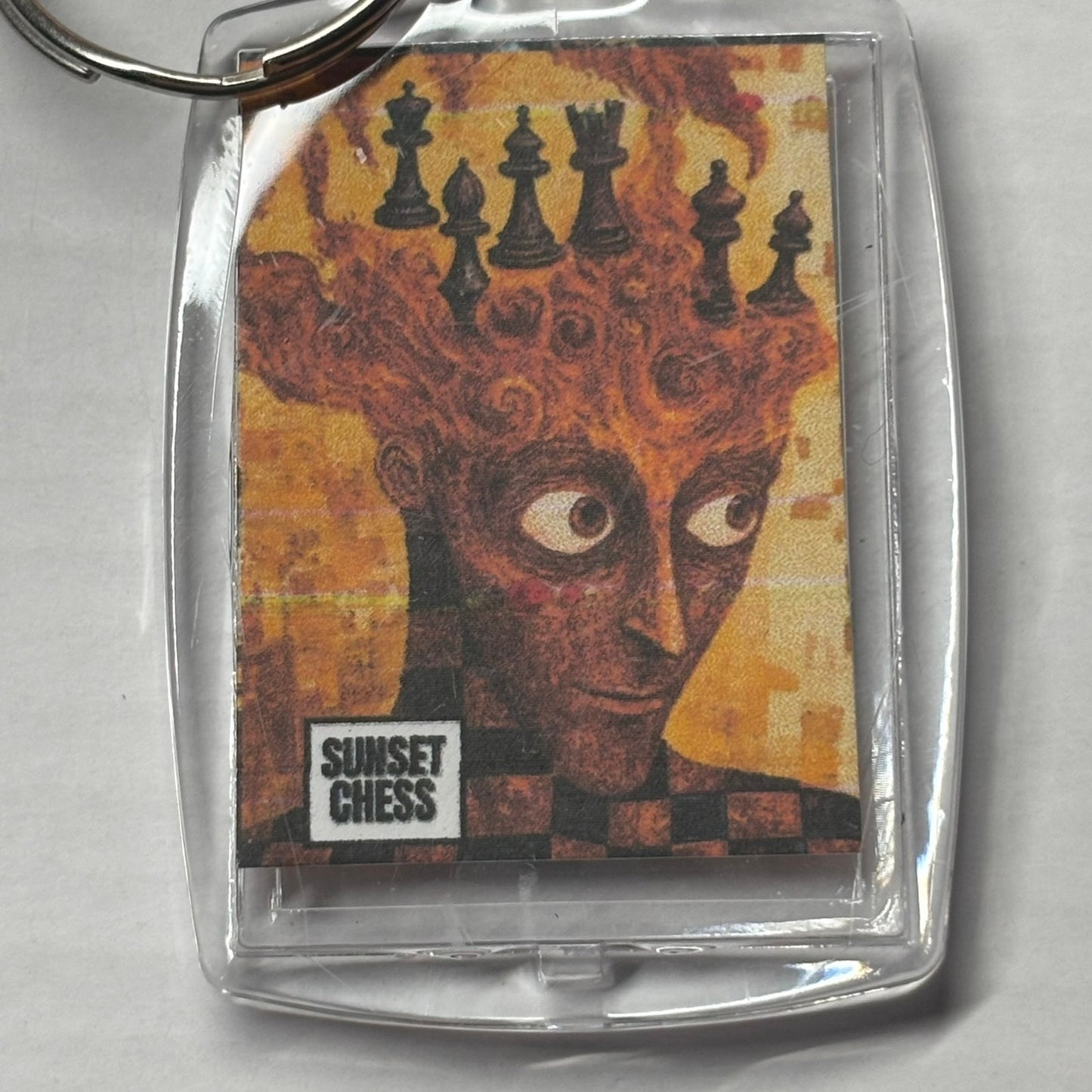 Fire Mind - Chess  Photo Keychain