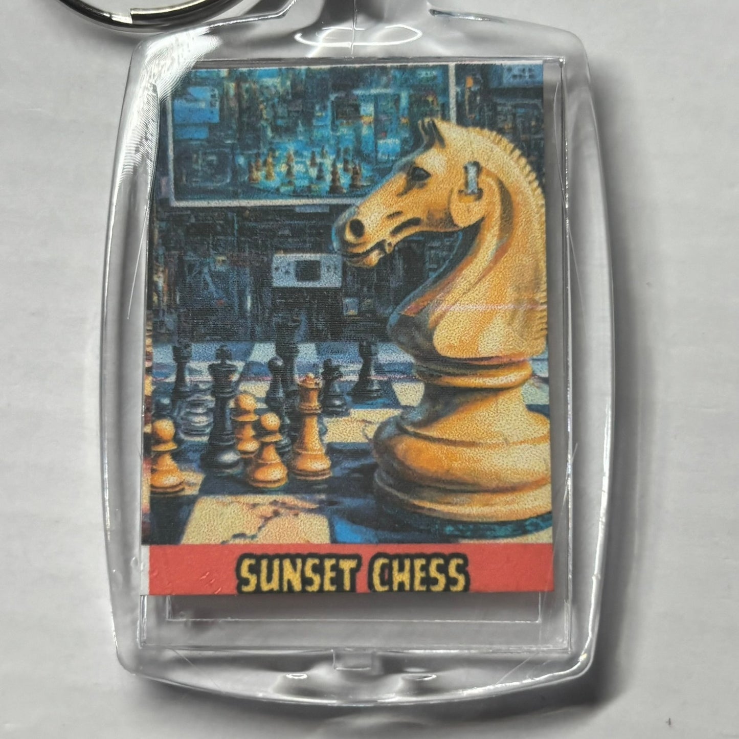 Simple Knight - Chess  Photo Keychain