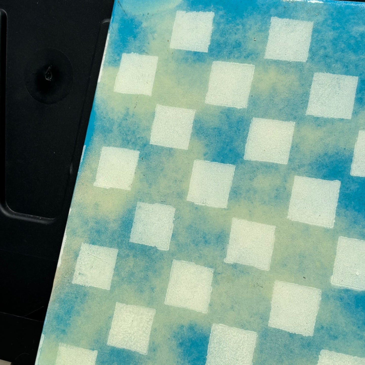 Cloudy Sky Blue - Resin Coated Chess Board